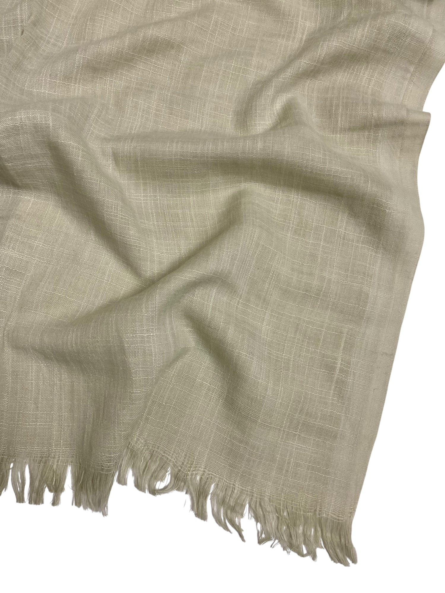 Premium Turkish Dupatta (Imported Fabric) - Faded Ivory