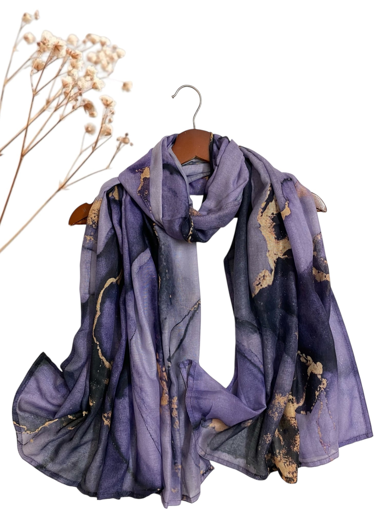 Cobalt Printed Hijab