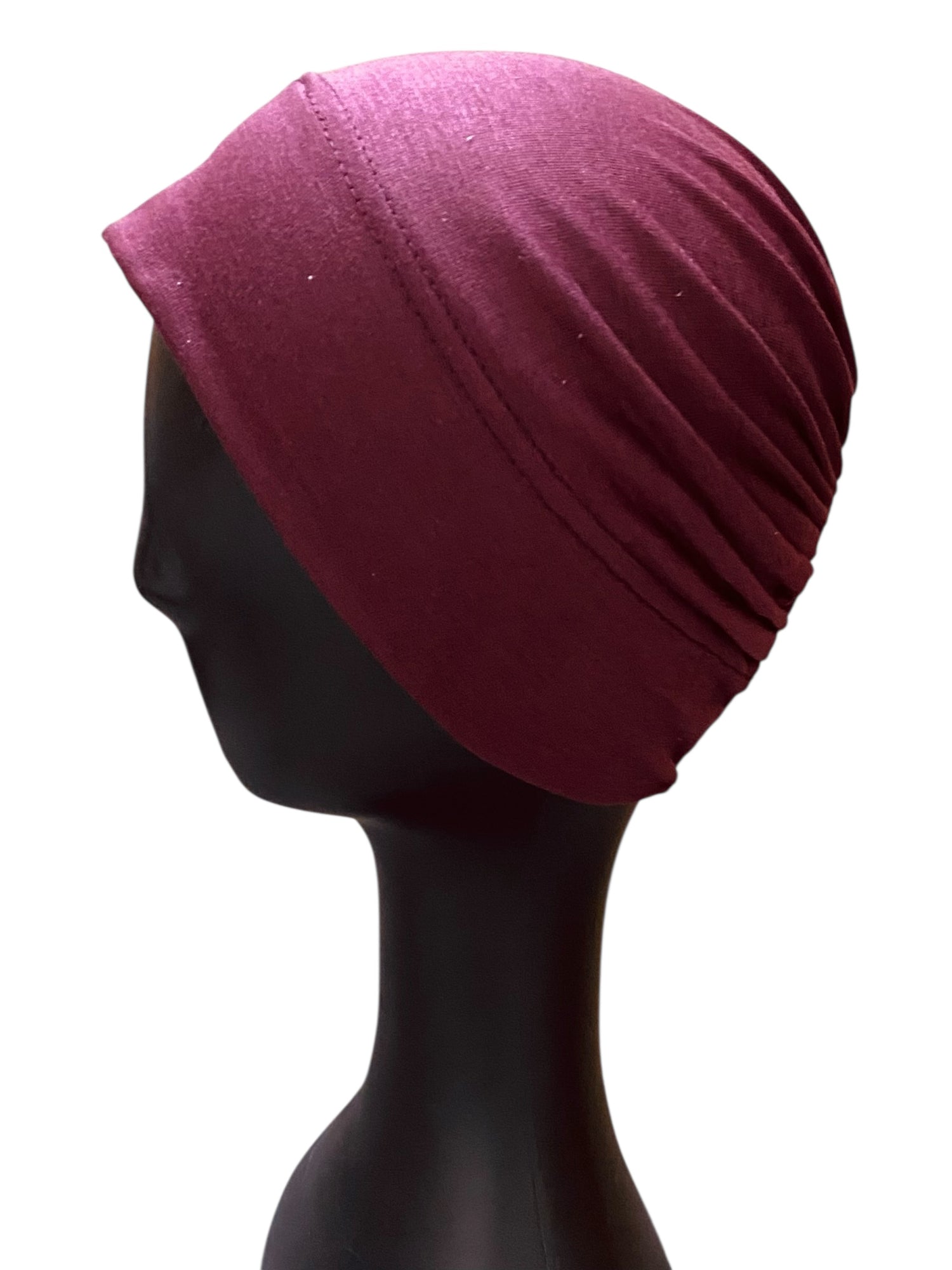 Full Covered Hijab Cap – Plum