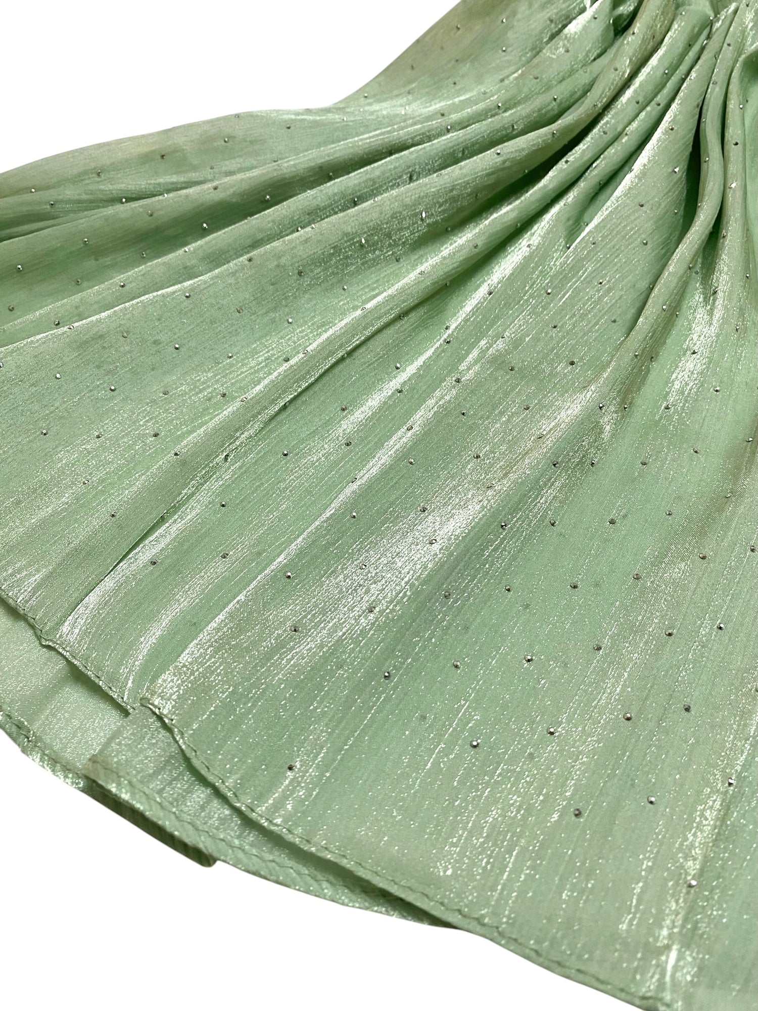 Stardust Organza Stoned Hijab - Pistachio
