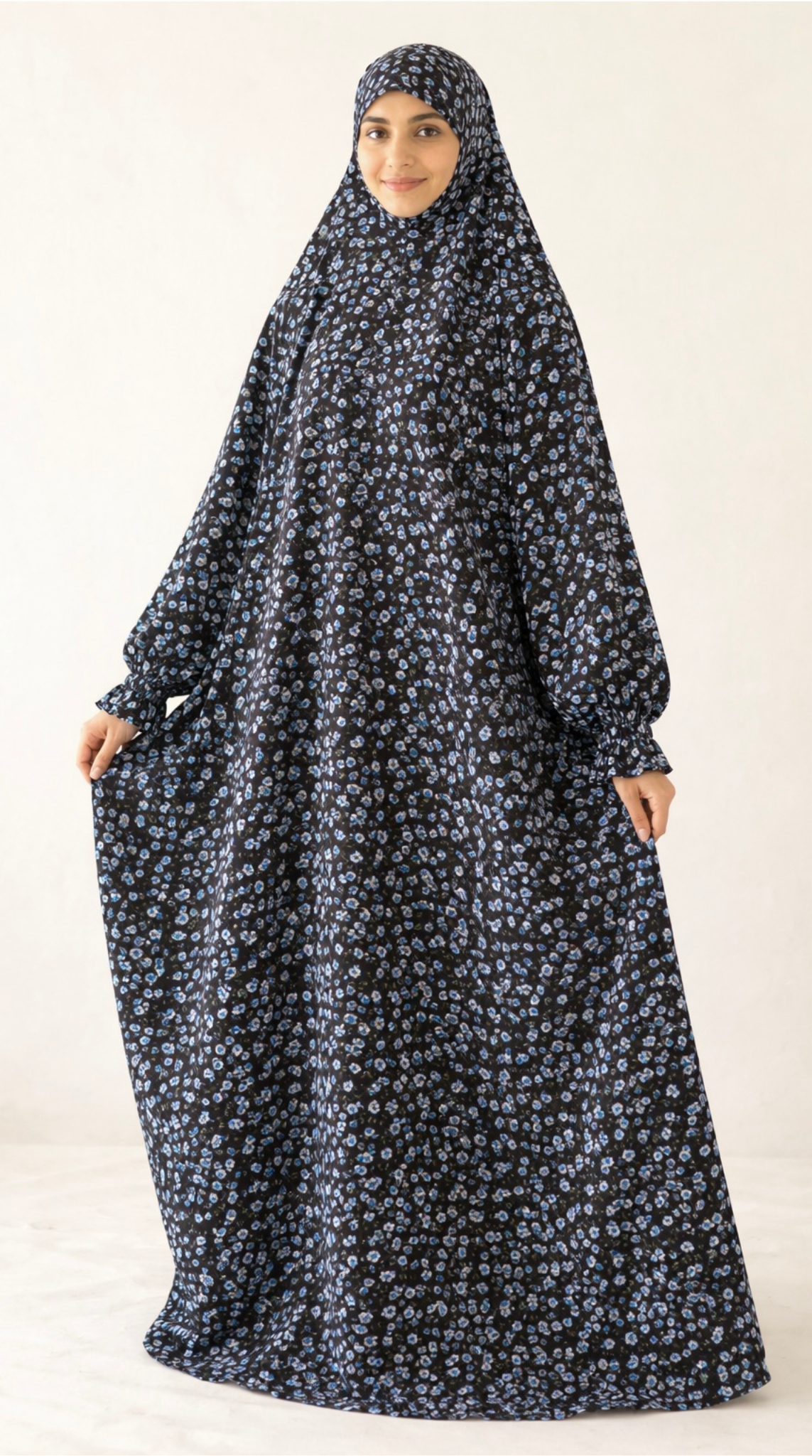 Premium Full Length Namaz Chadar With Sleeves (Imported Fabric)