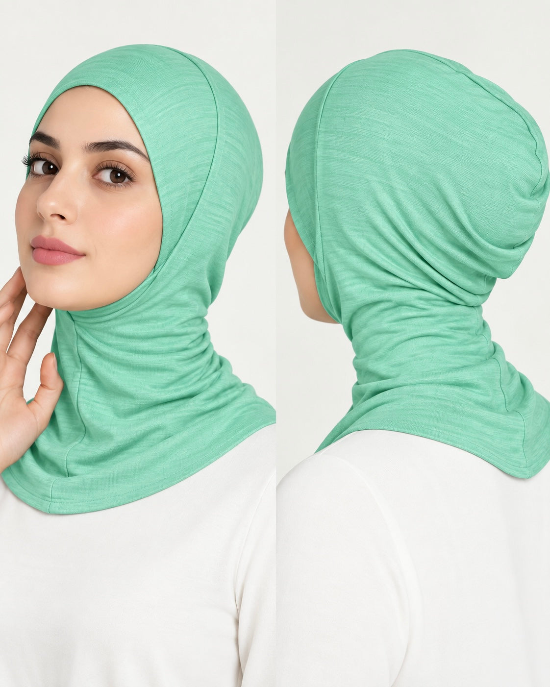 Neck Cover Hijab Cap - Celeste