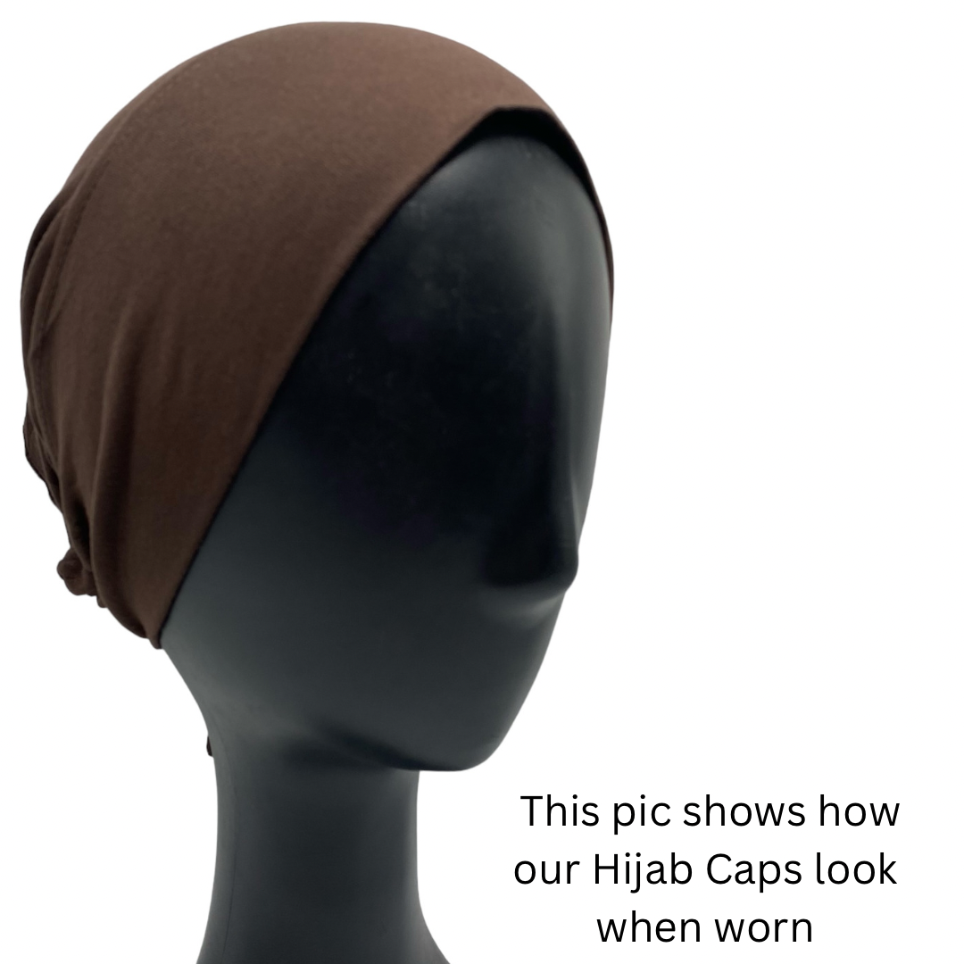 Imported Tie back Full Covered Hijab Cap – Mustard
