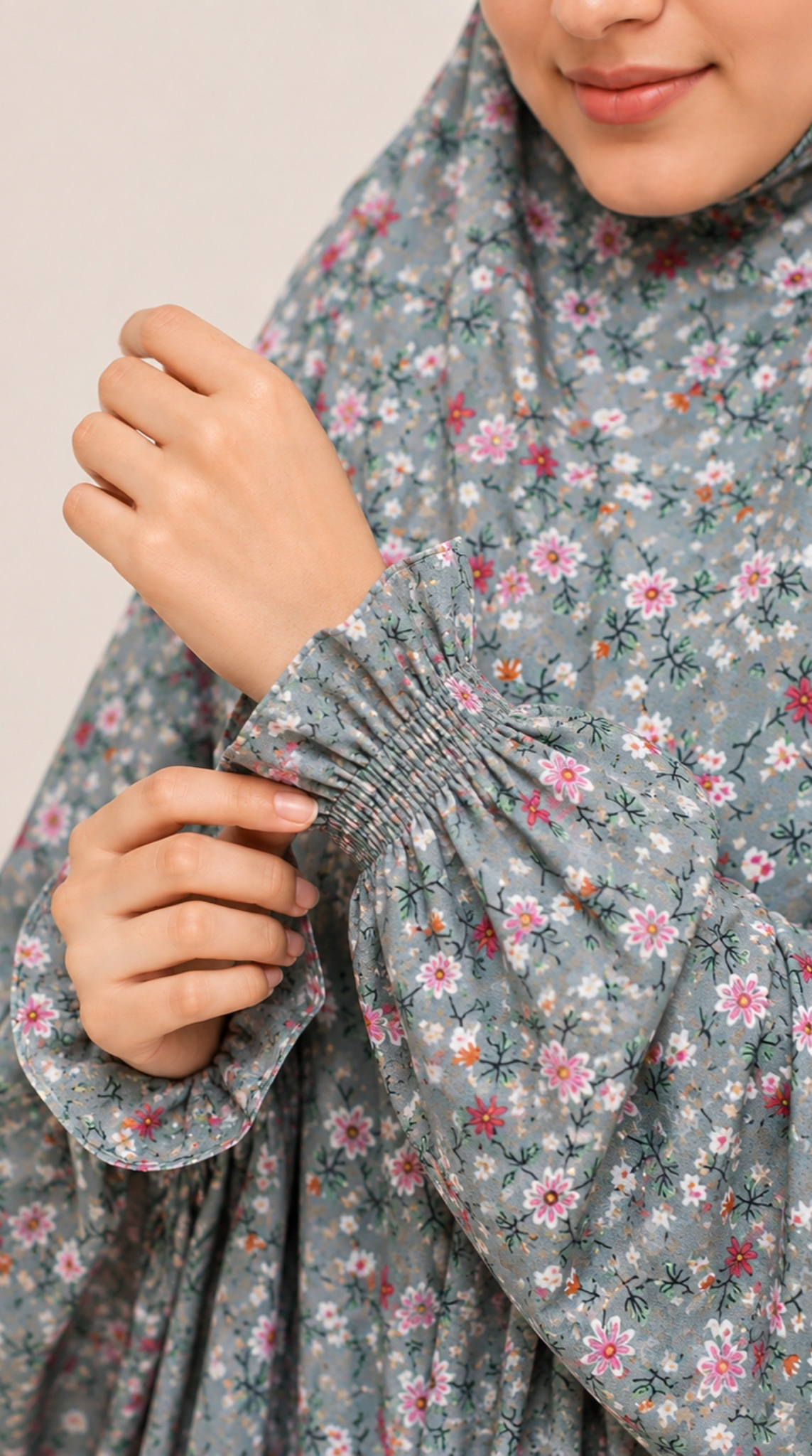 Premium Full Length Namaz Chadar With Sleeves (Imported Fabric)