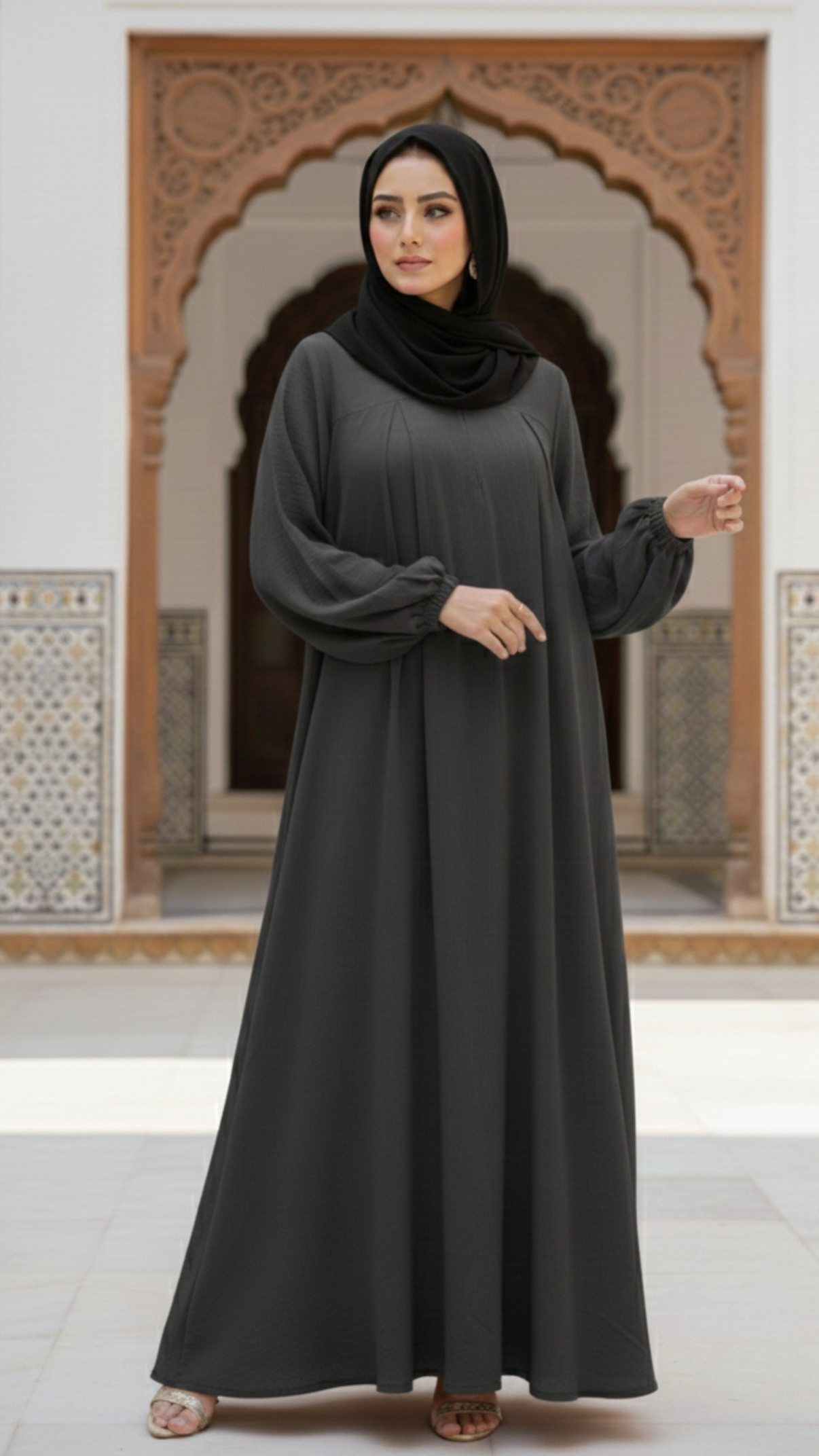 Zeynep Abaya - Charcoal