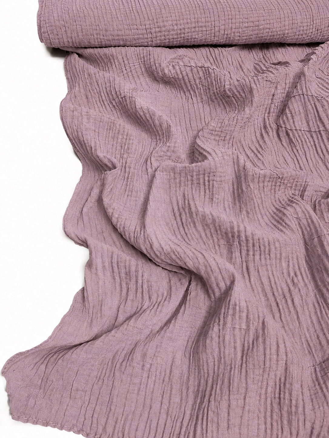 Ripple Pleated Hijab XL Size - Dusty Lavender