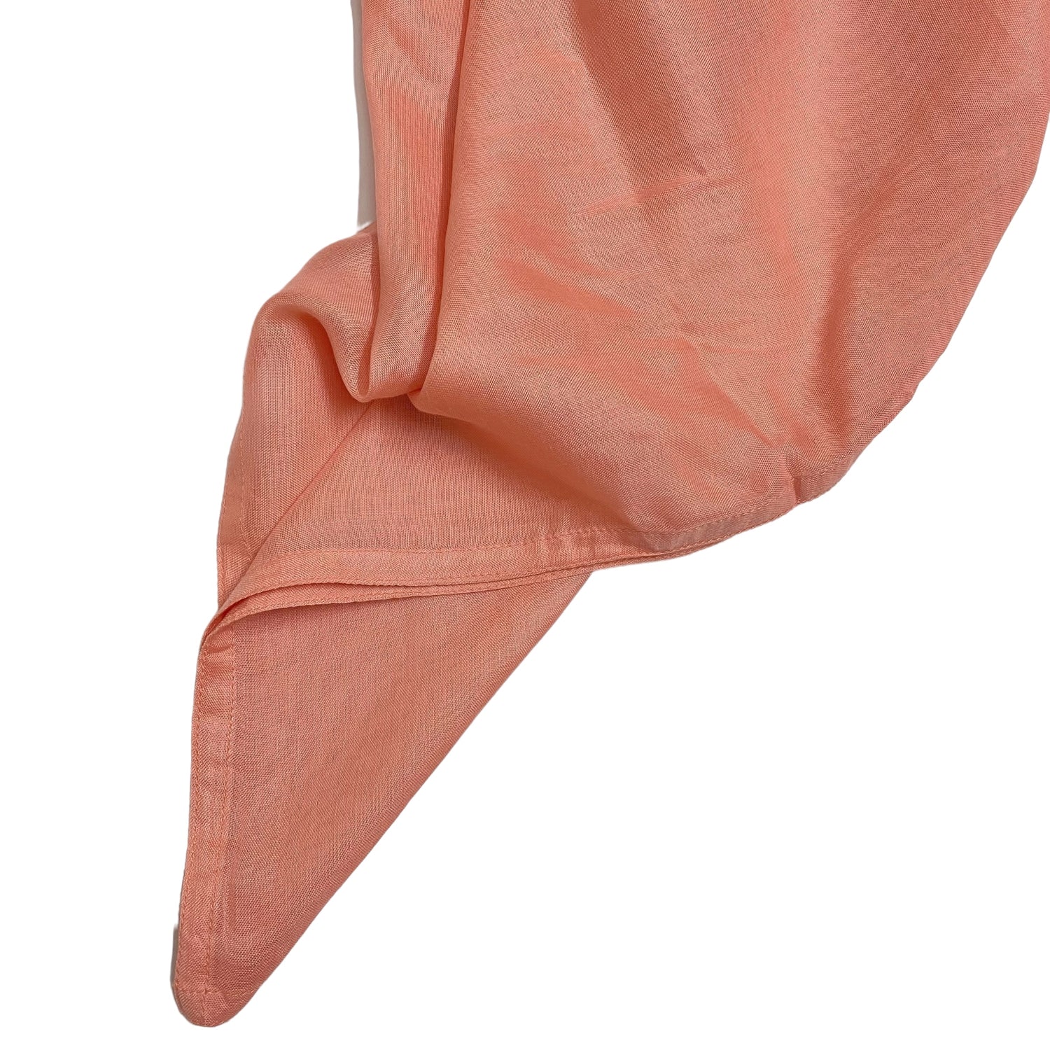 Double Stitched Border Hijab - Peachy Pink