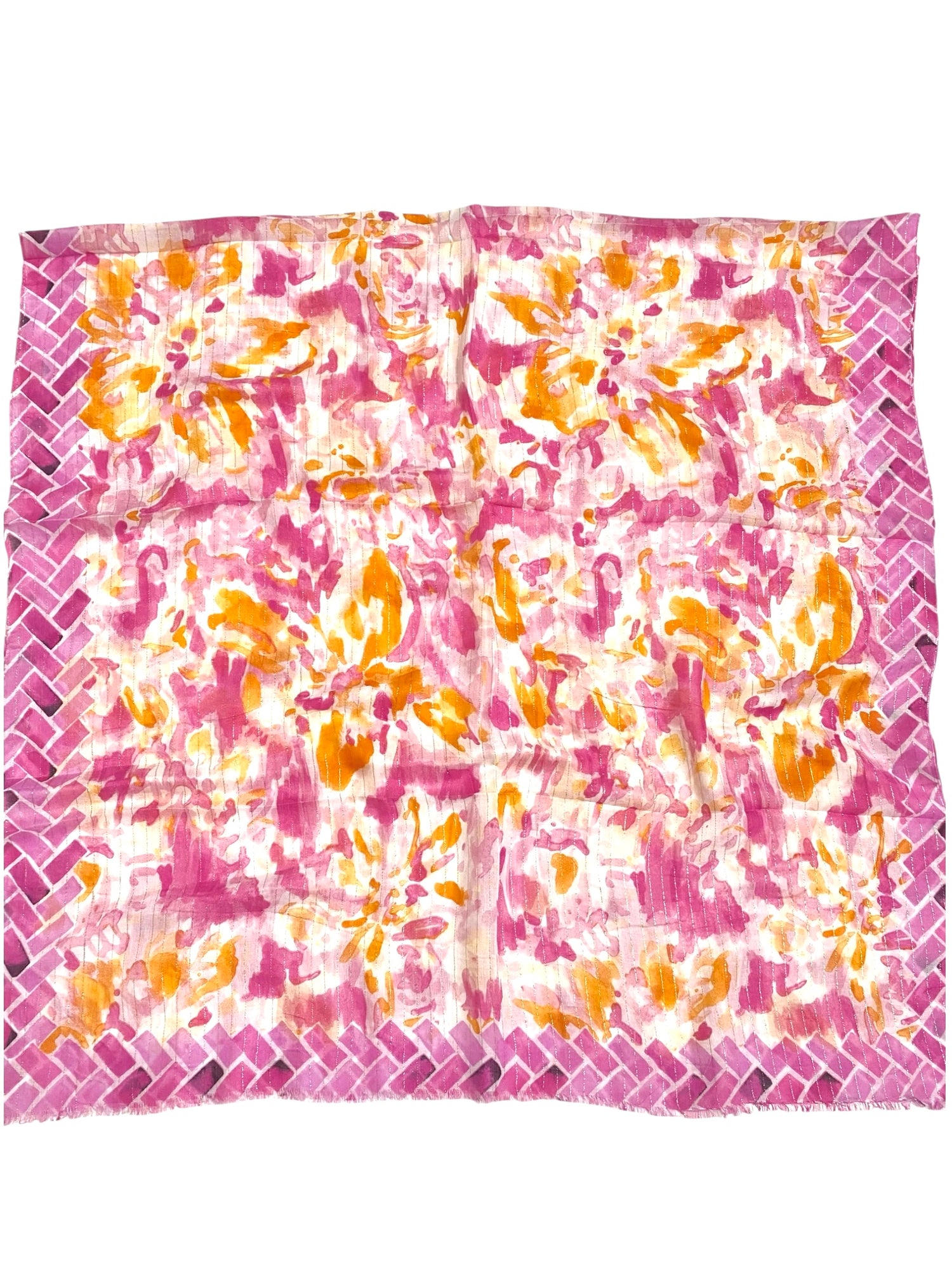 Serein Lawn Printed Hijabs - Magenta