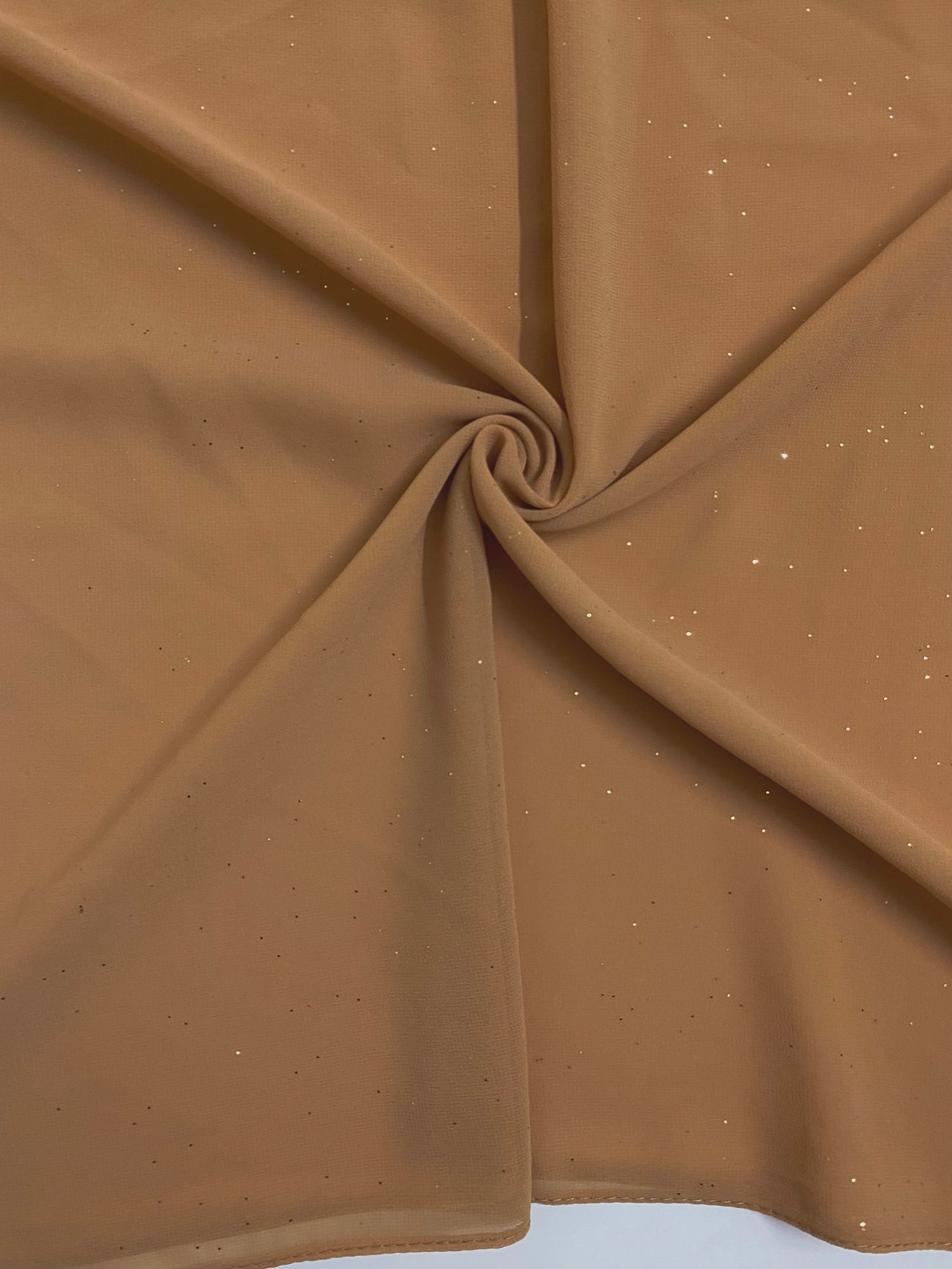 Glittered Georgette – Golden Beige