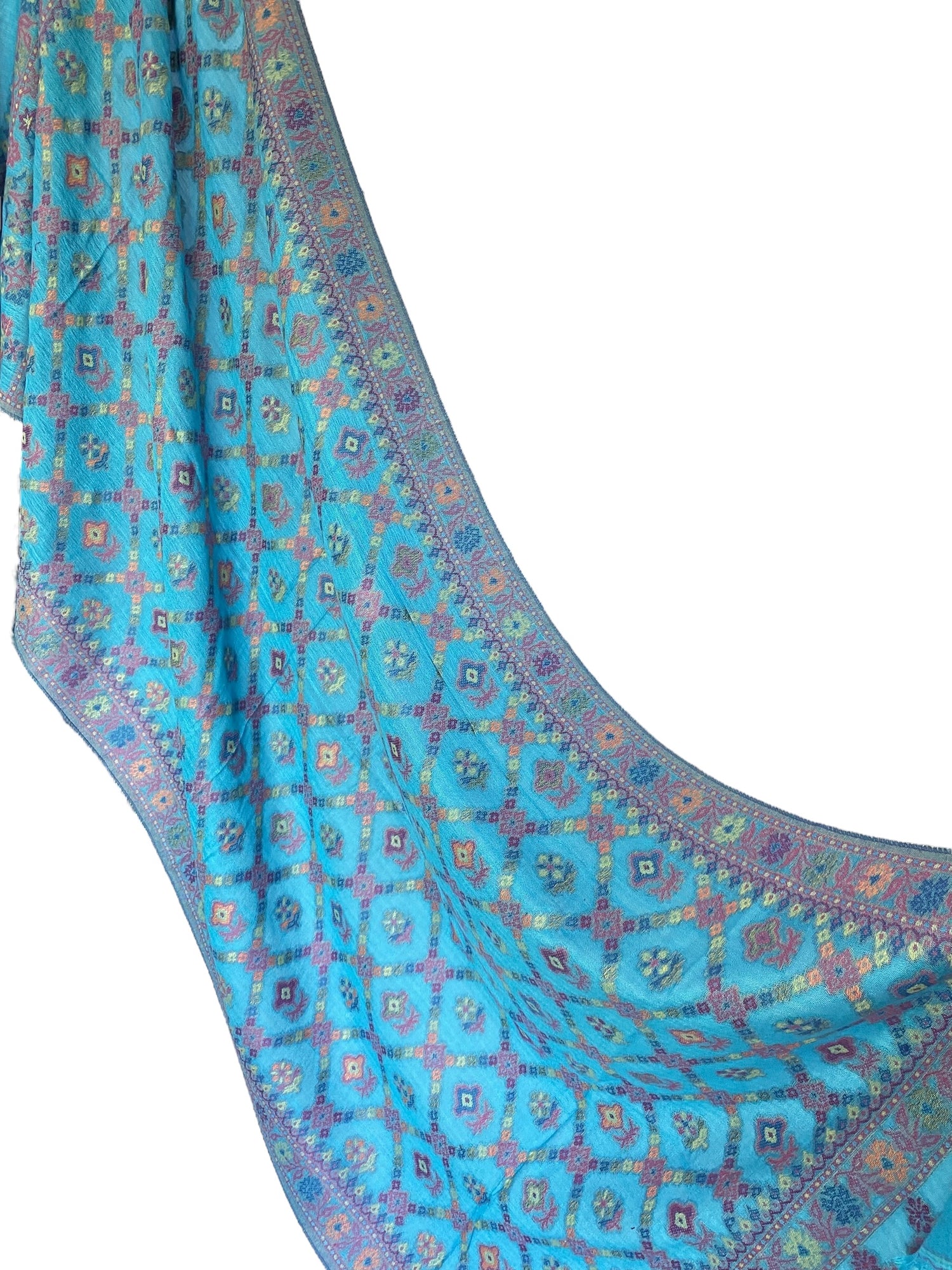 Ameira Pashmina Jacquard - Sky Blue