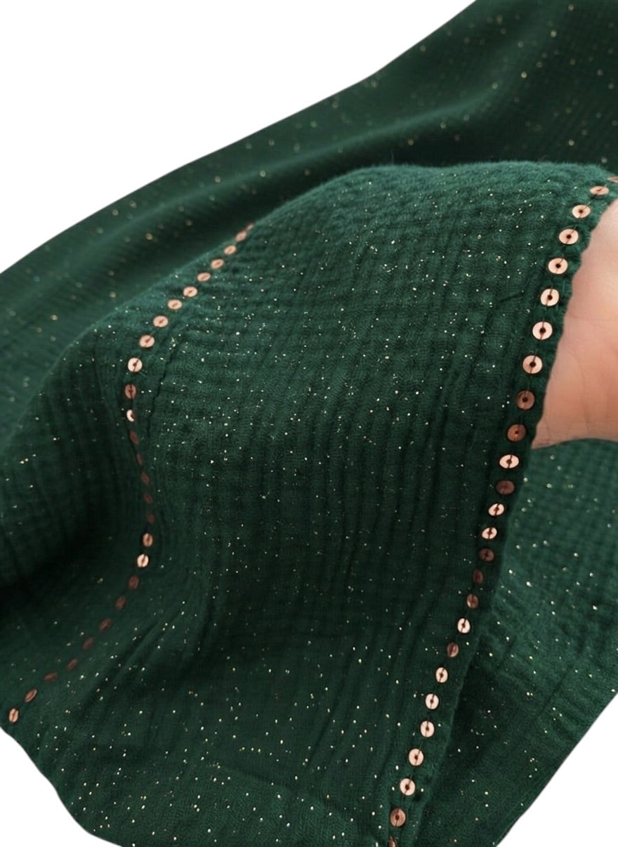 Ripple - Glitter Sequins Hijab XL Size - Sacramento