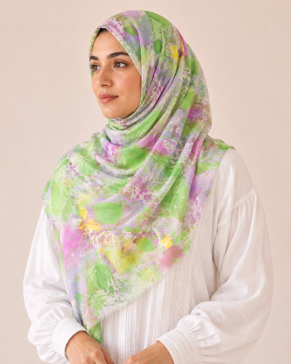 Spring - Printed Lawn  Hijab