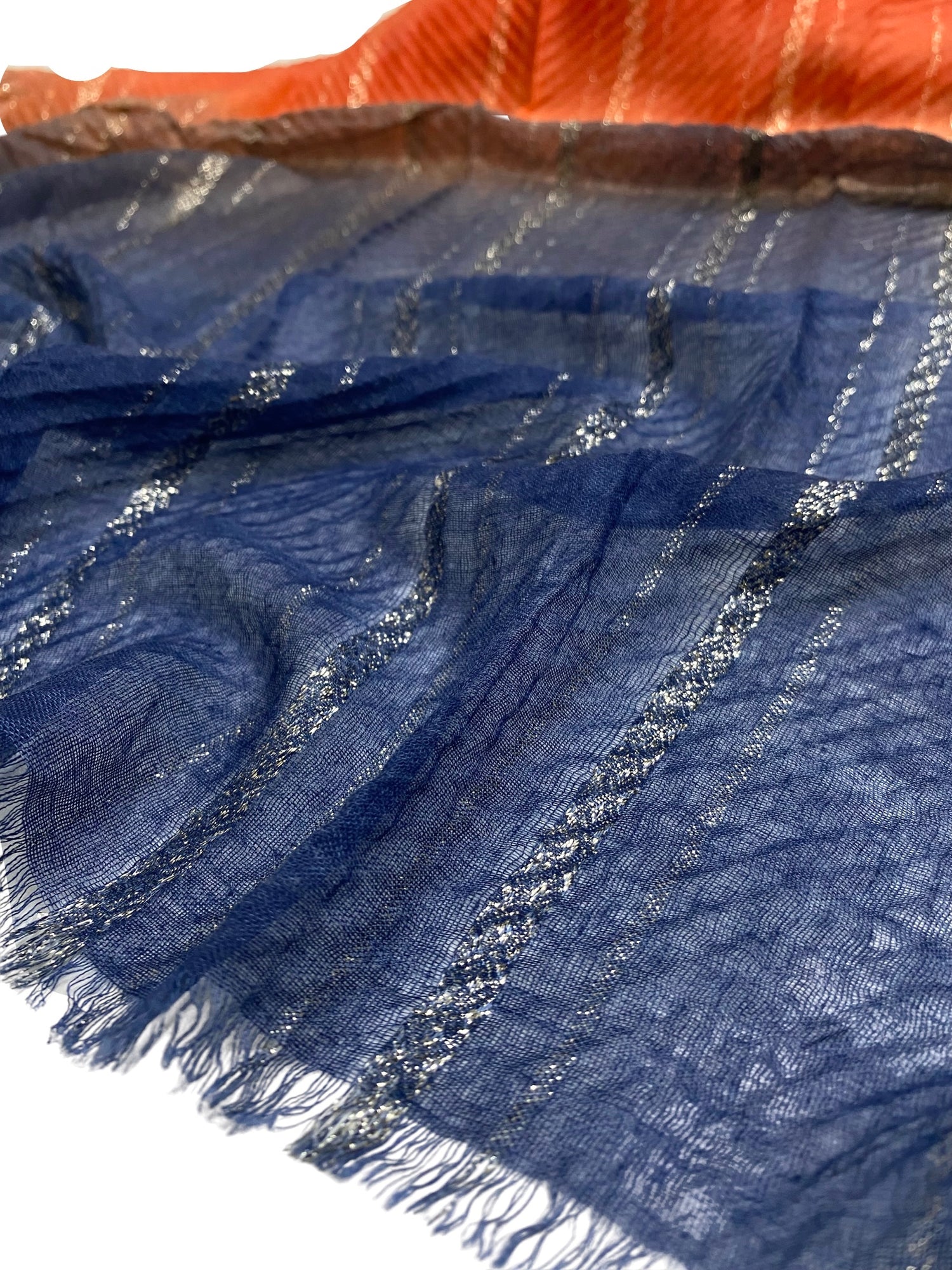Zelme Pleated Ombre - Flame Drift