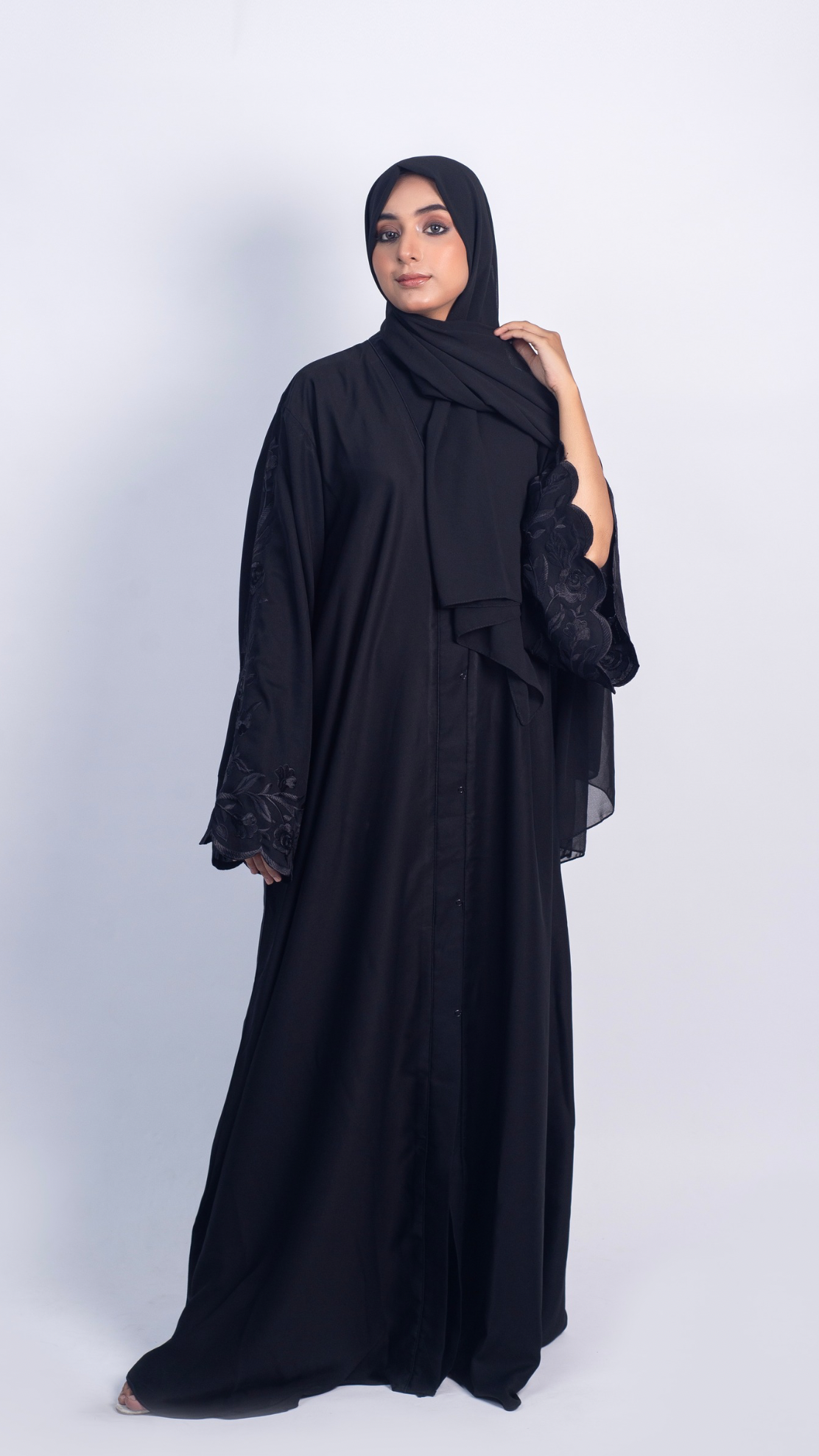 Meadows Abaya Black Series (Black) With Free Delivery