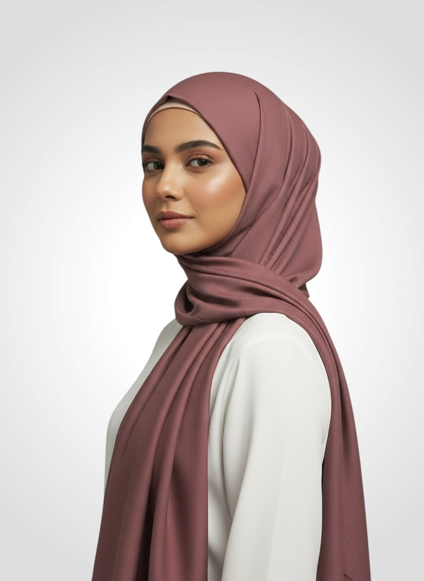 Crushé (Cotton Crush Hijab - Mauve