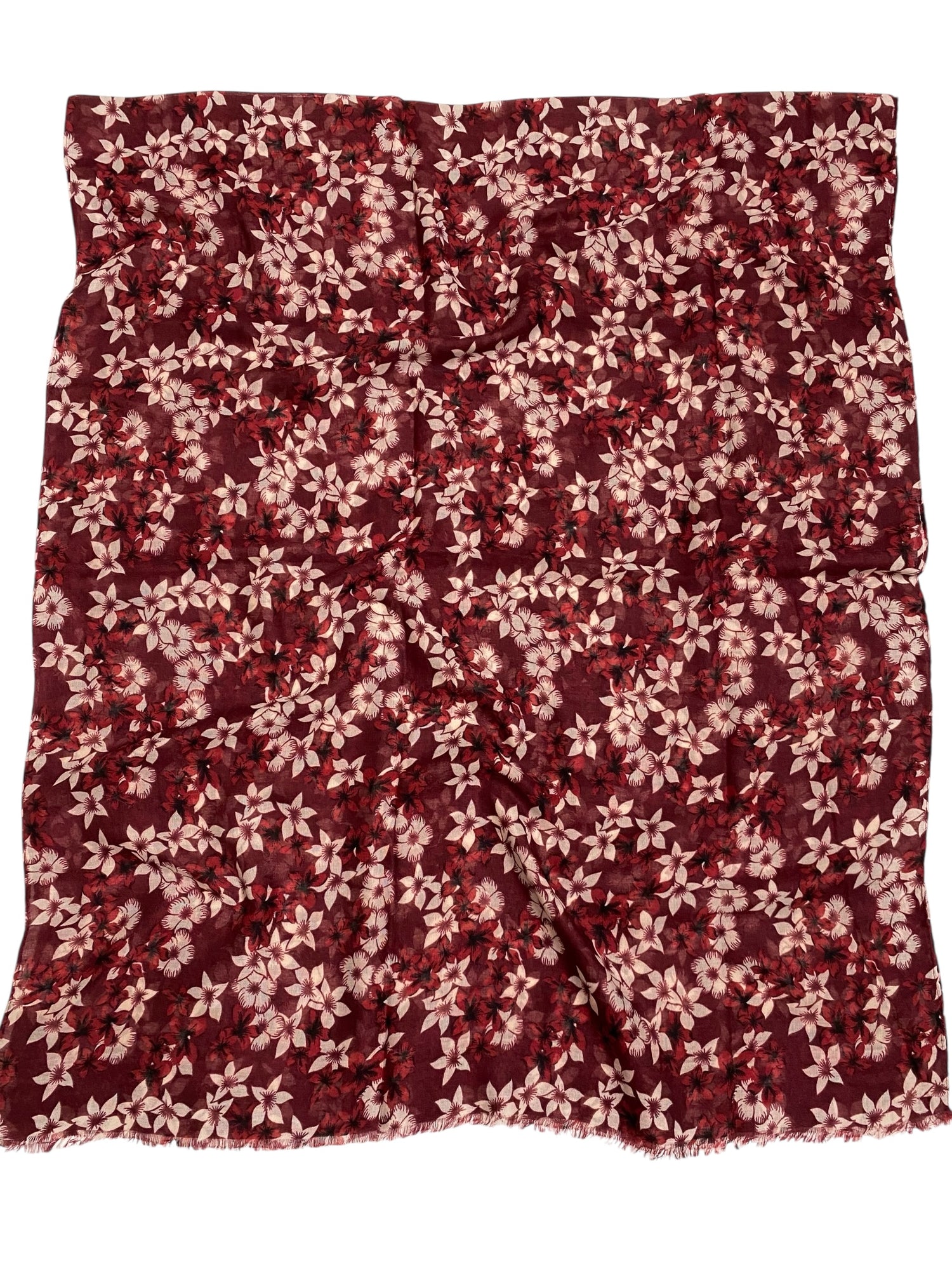Elsa Printed Hijabs - Maroon