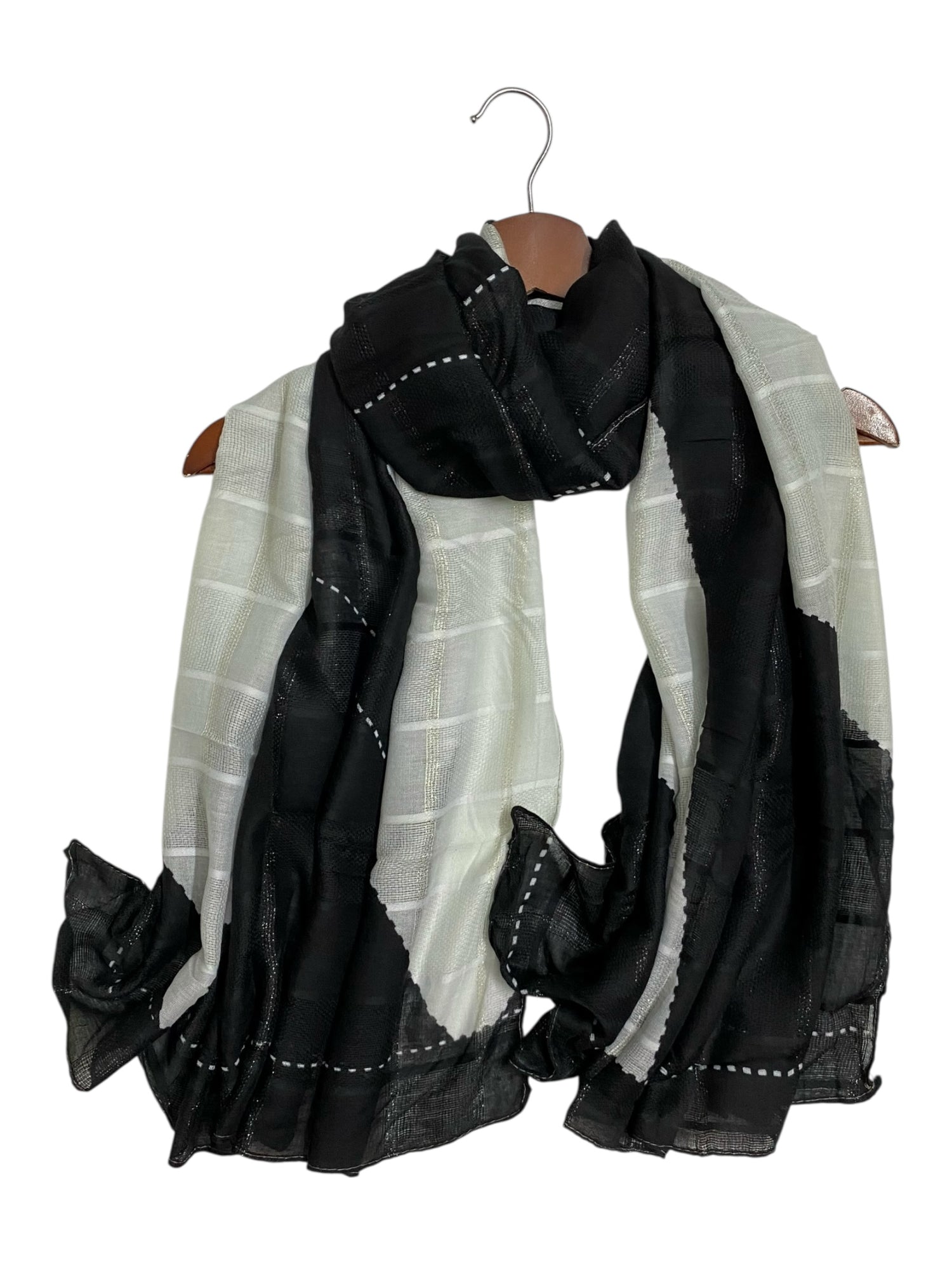 Serina Printed Hijab - Black