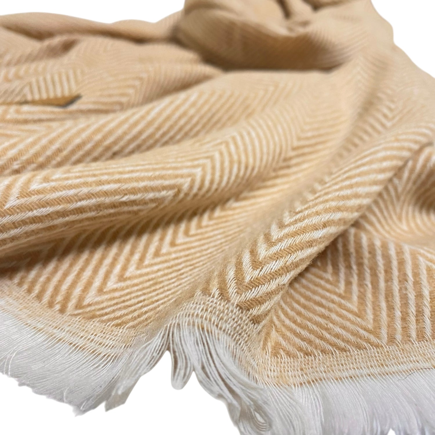Herringbone Woollen - Beige