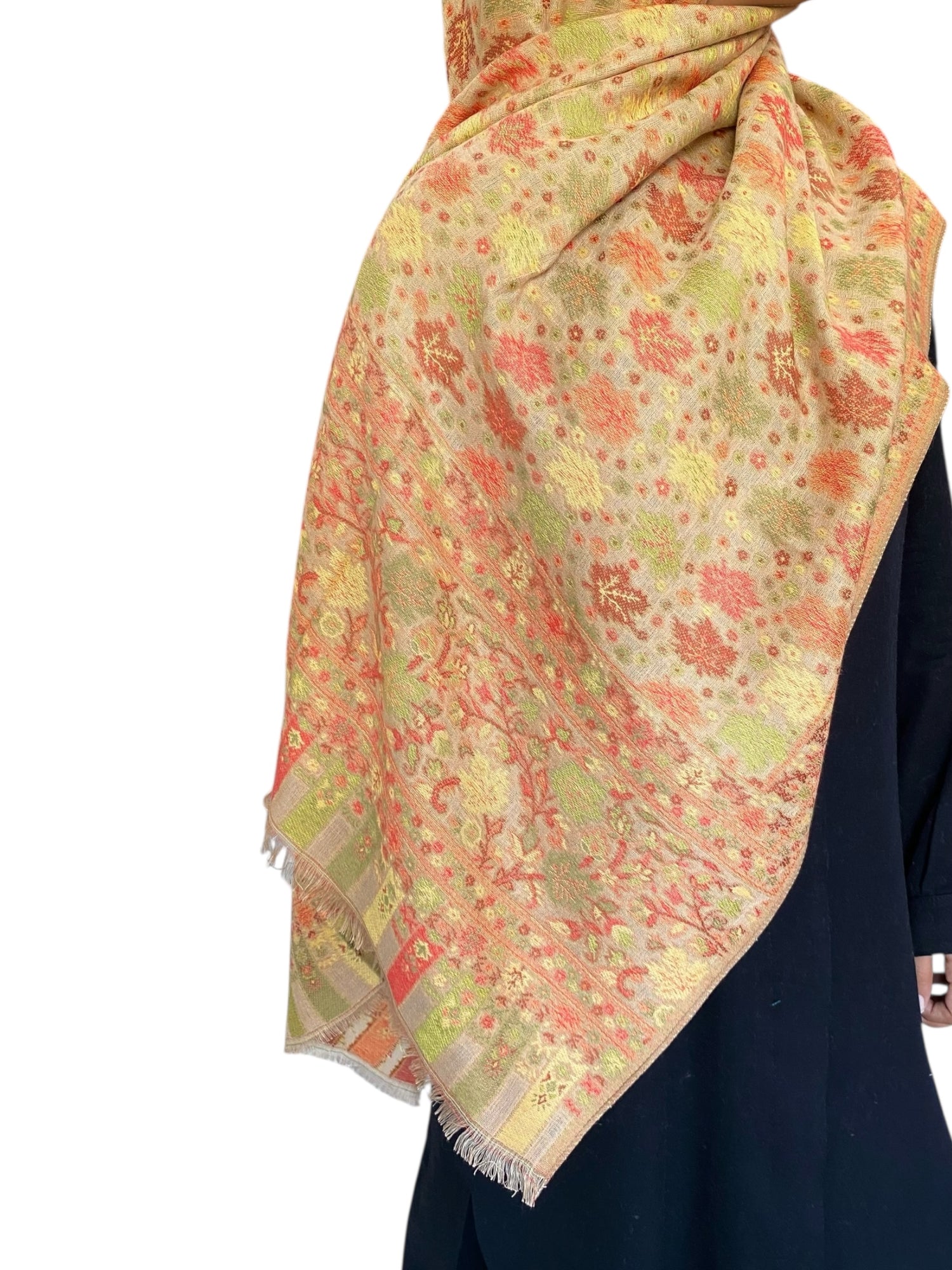 Zaria Pashmina Jacquard - Mustard