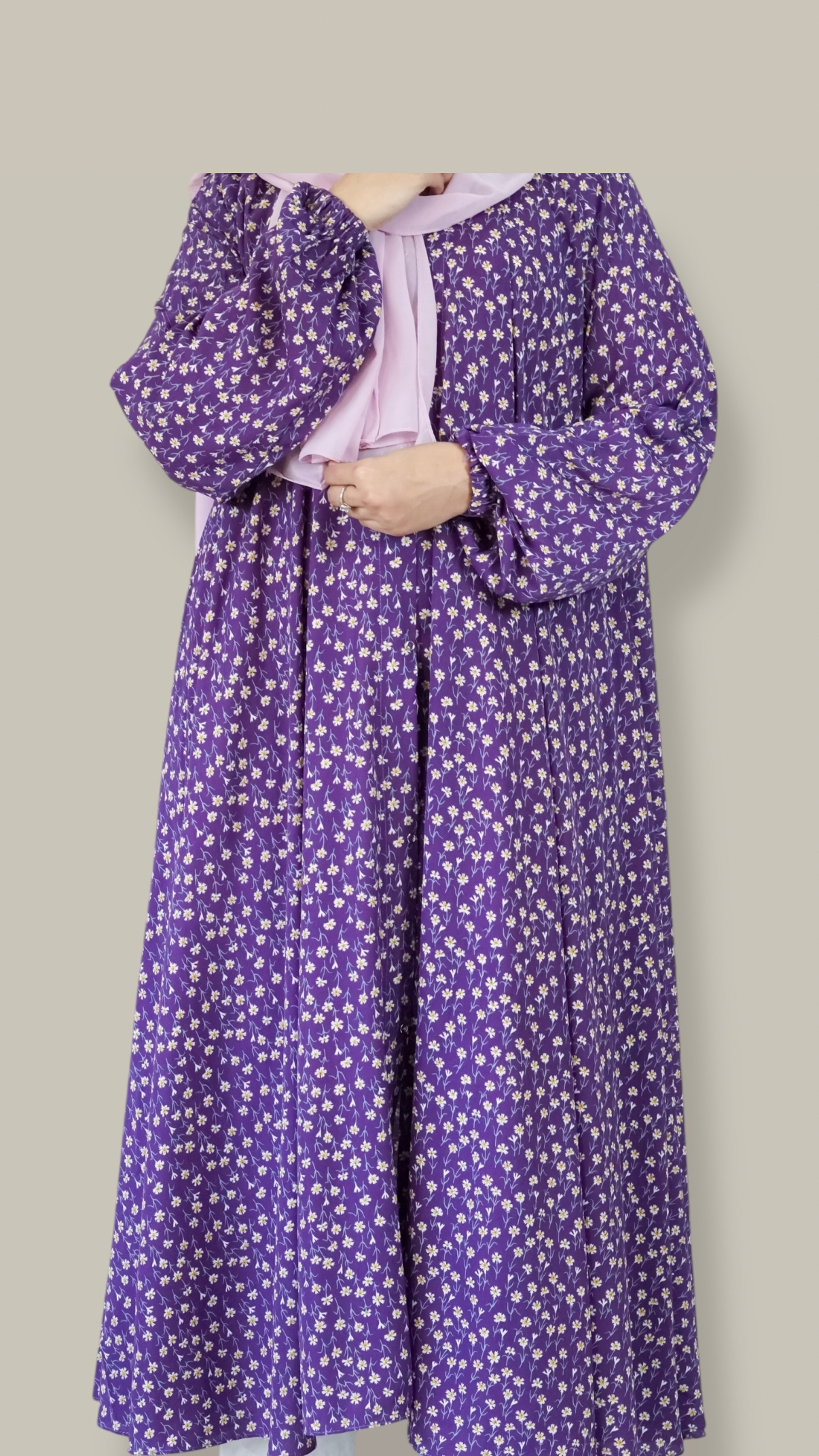 Amelina Printed Abaya