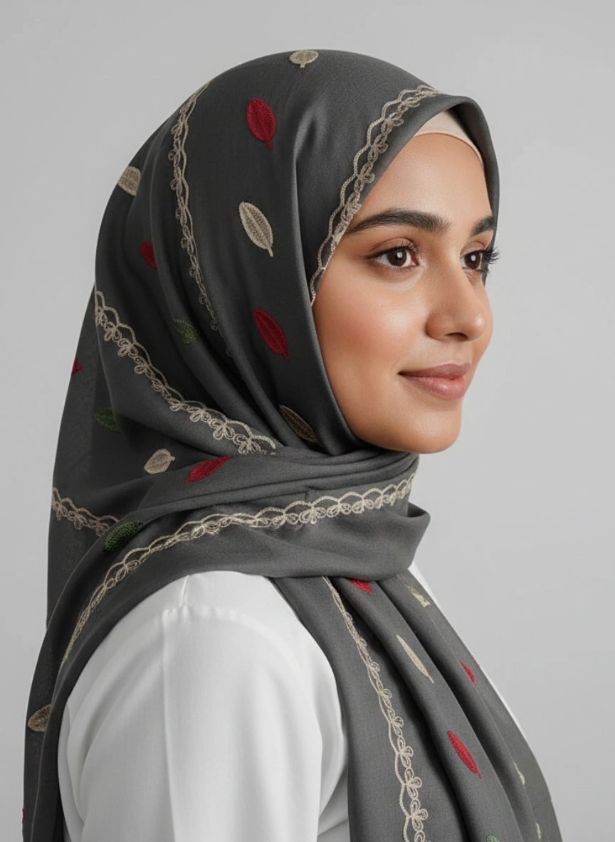 A close-up of the Dynasty – Charcoal fabric, showcasing its textured, dark gray woven pattern.