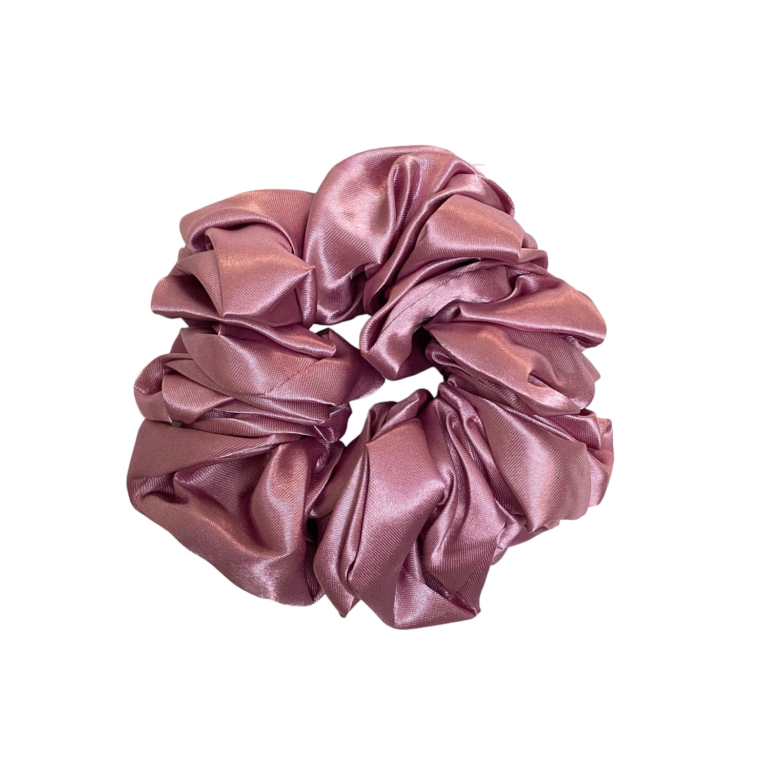 Silk Scrunchies - Pearly Purple