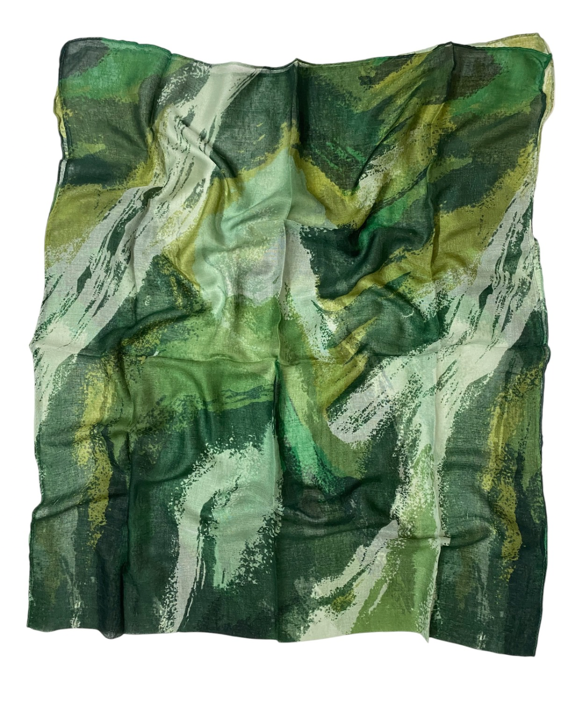 Muse Lawn Printed Hijabs - Forest Green