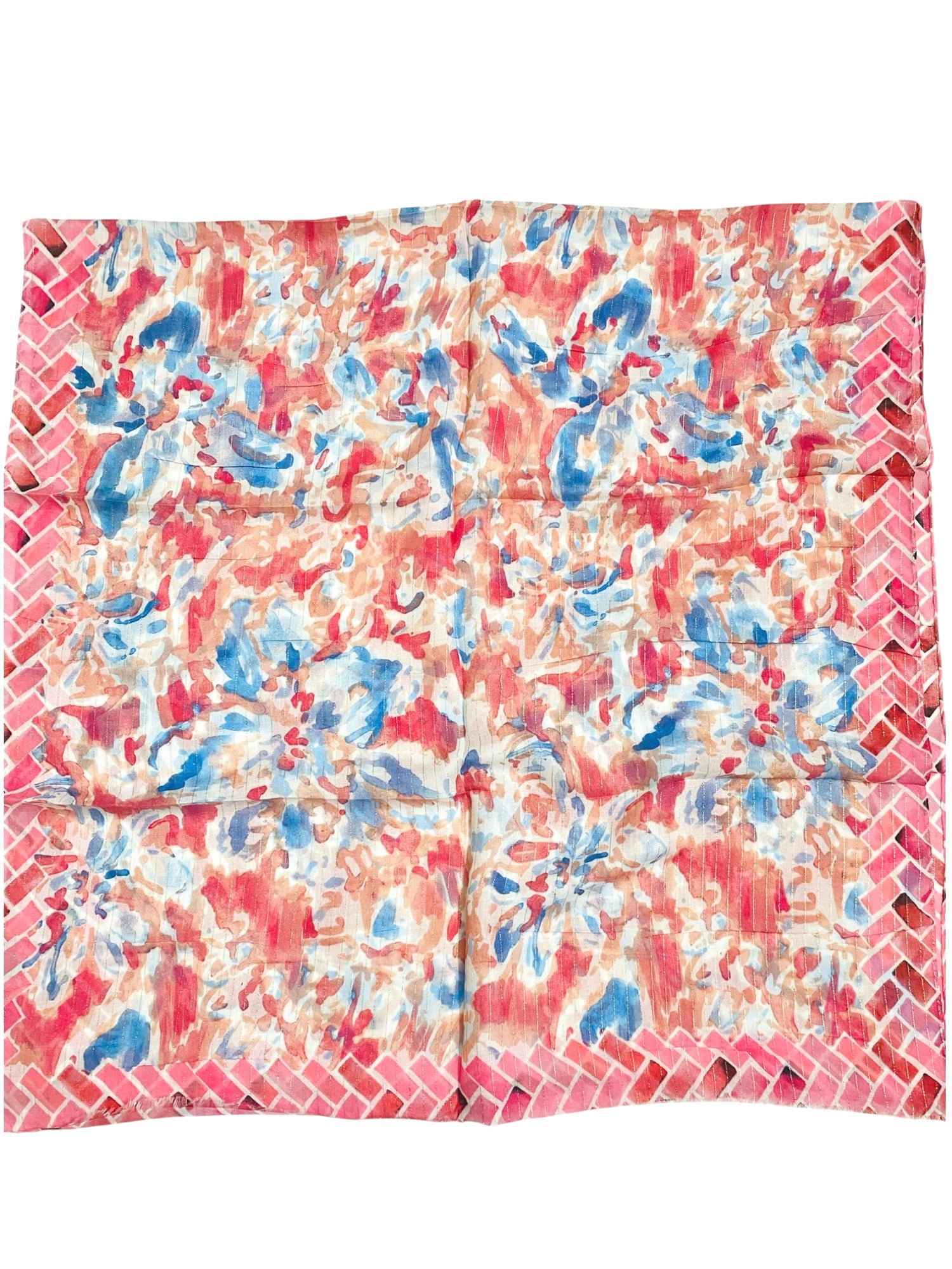 Serein Lawn Printed Hijabs - Rose Pink