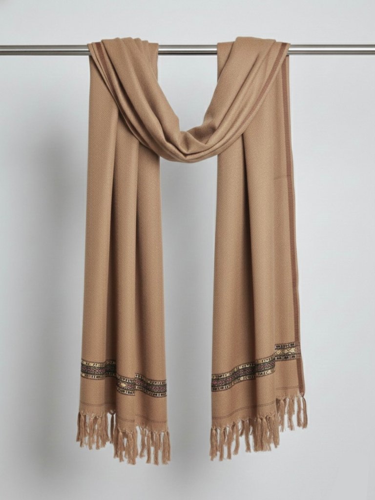 Plain Winter Shawls - Beige (Unisex)