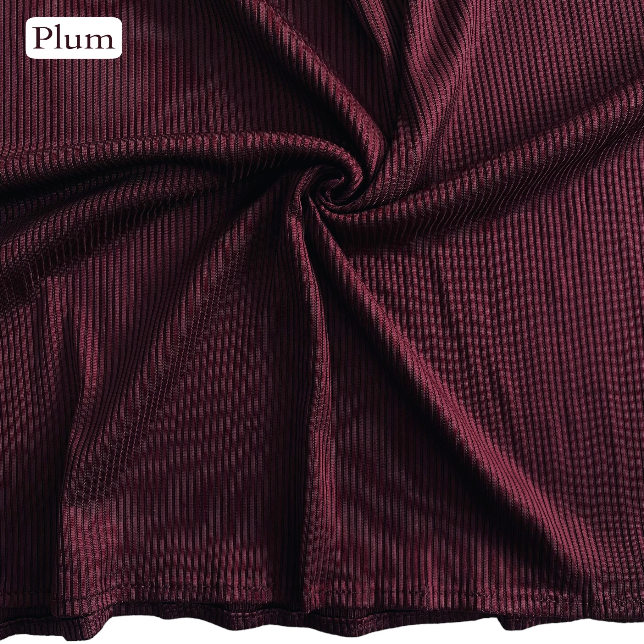 Clocque Striped Jersey Hijab - Plum
