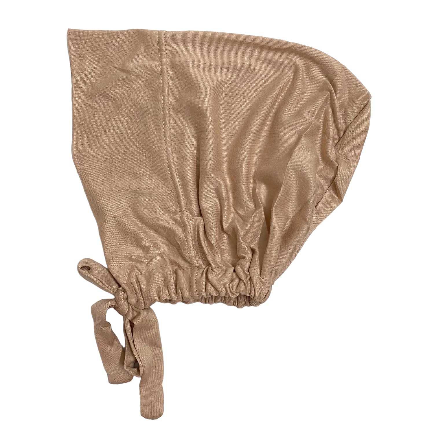 Imported Tie back Full Covered Hijab Cap – Fawn