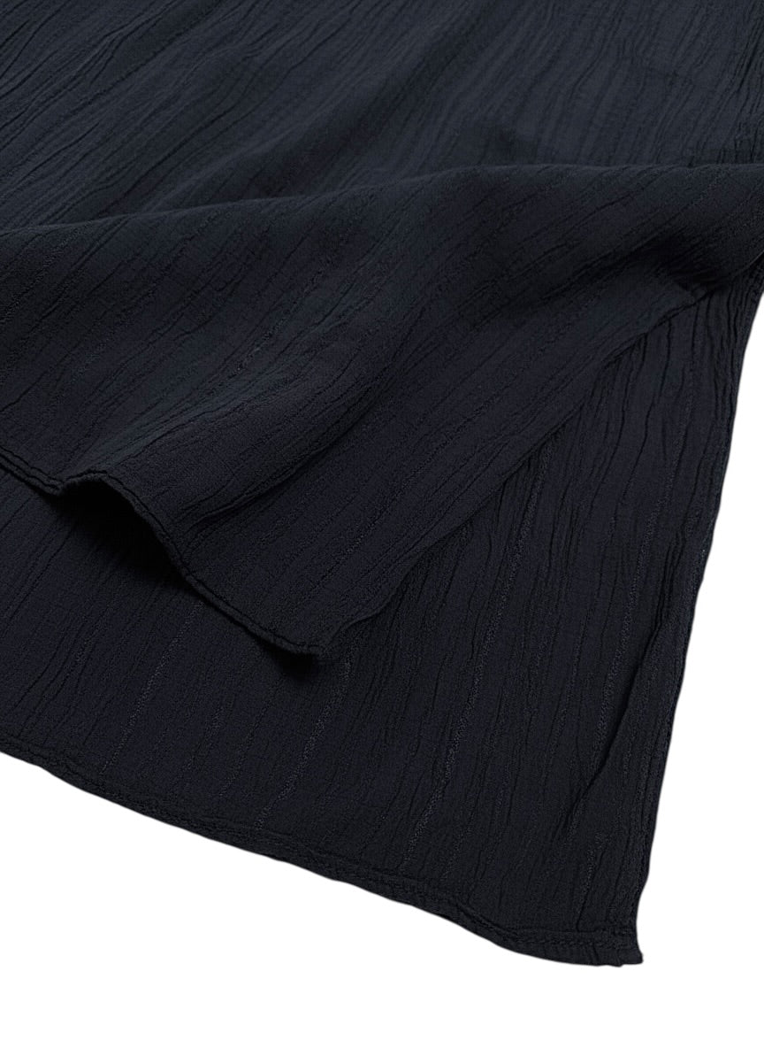 Georgette Crush Hijabs - Navy Blue