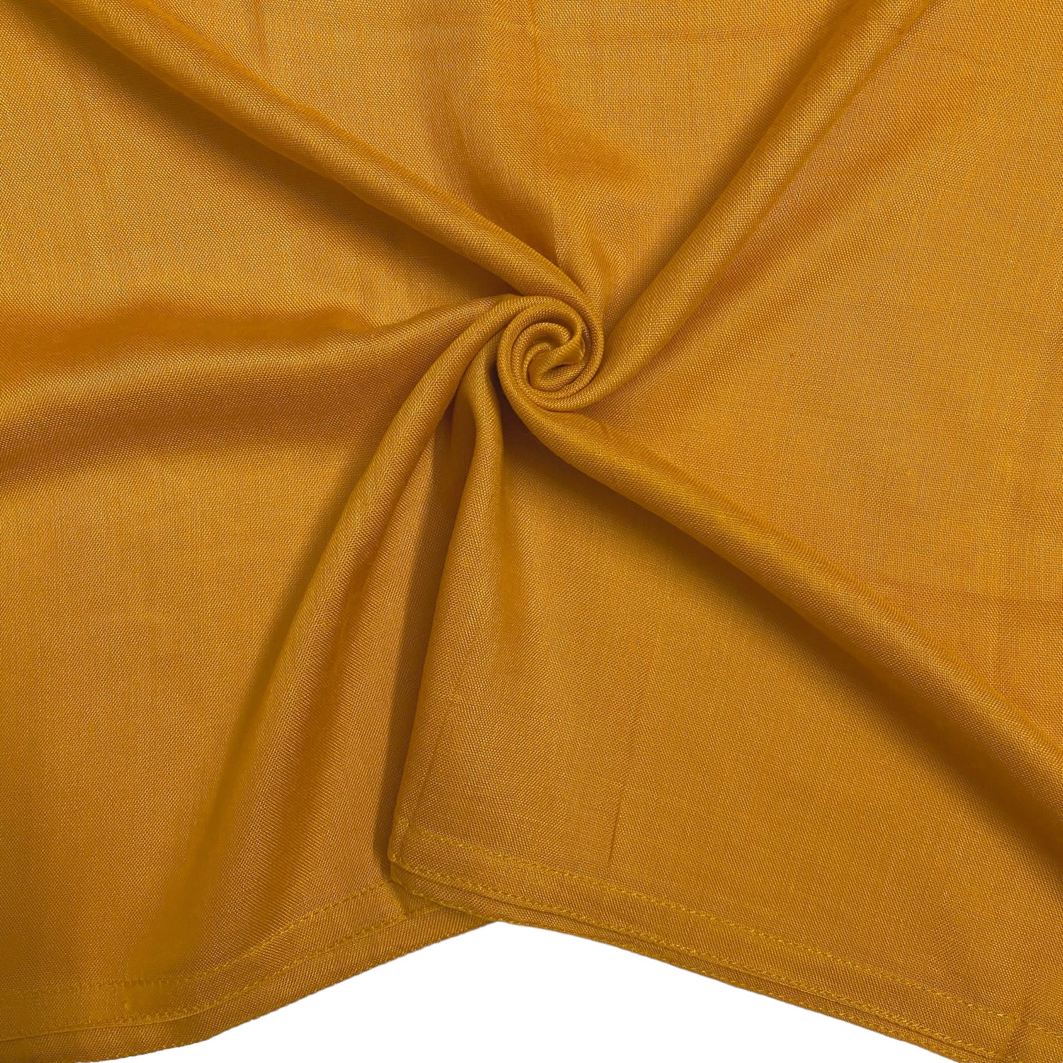 Double Stitched Border Hijab - Mustard