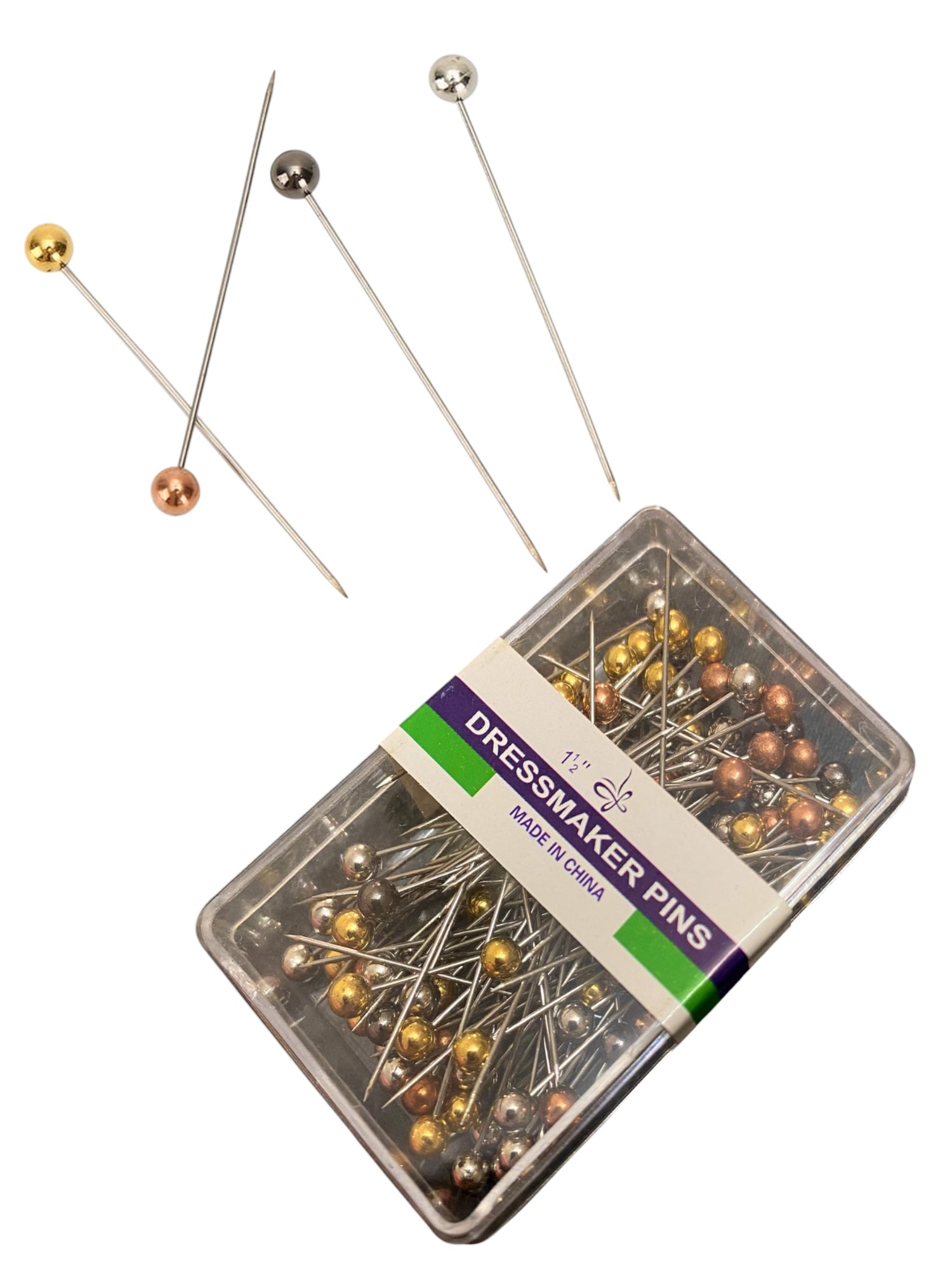 Metallic Hijab Pin - (Rose Gold, Golden, Silver, Charcoal)
