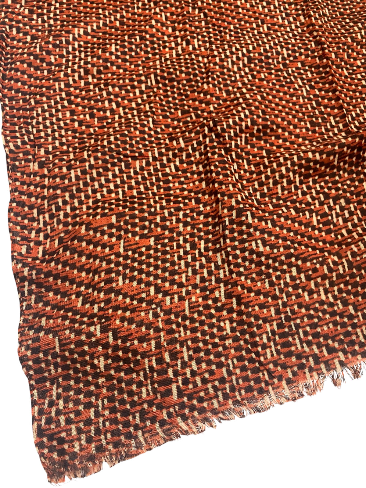 Alina Printed Lawn Hijab - Rust