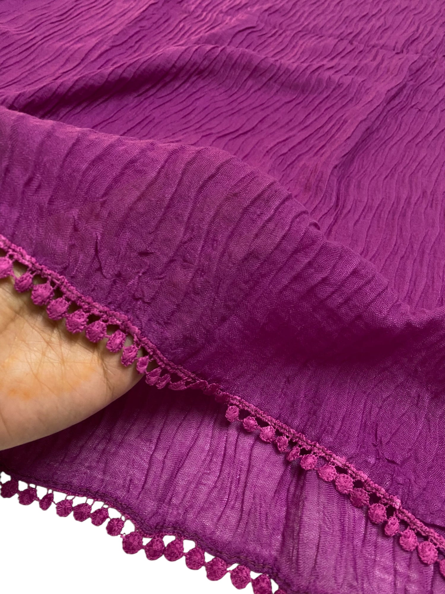 Rawaa Pleated Hijabs – Magenta