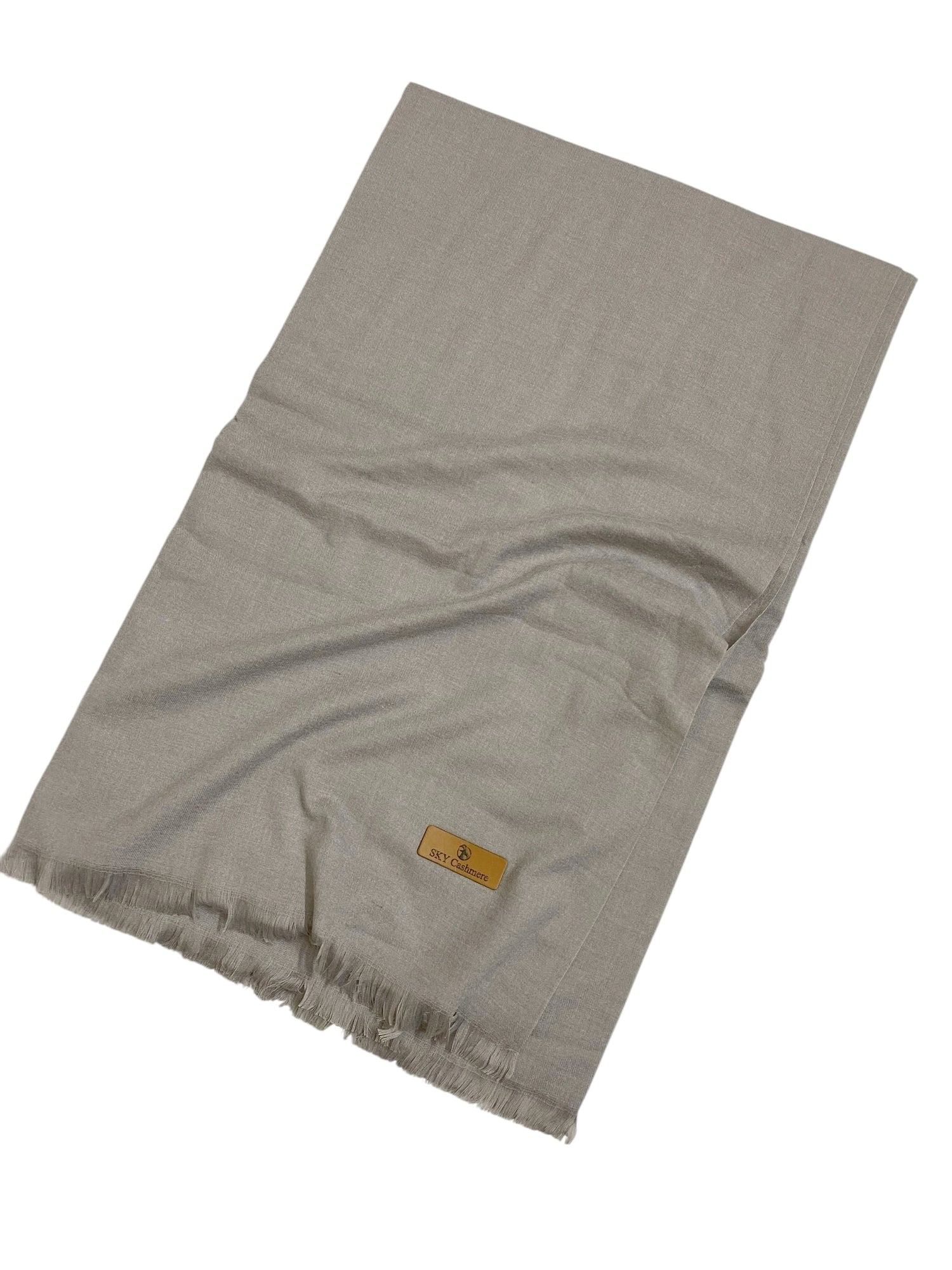 Plain Cashmere Shawls - Dull Grey