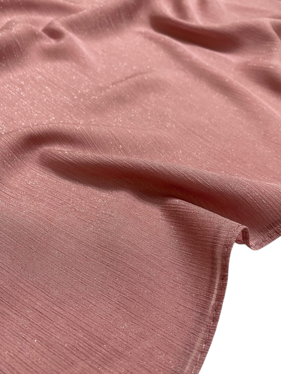 Gleamz Crinkle Silk Hijab - Opera Mauve