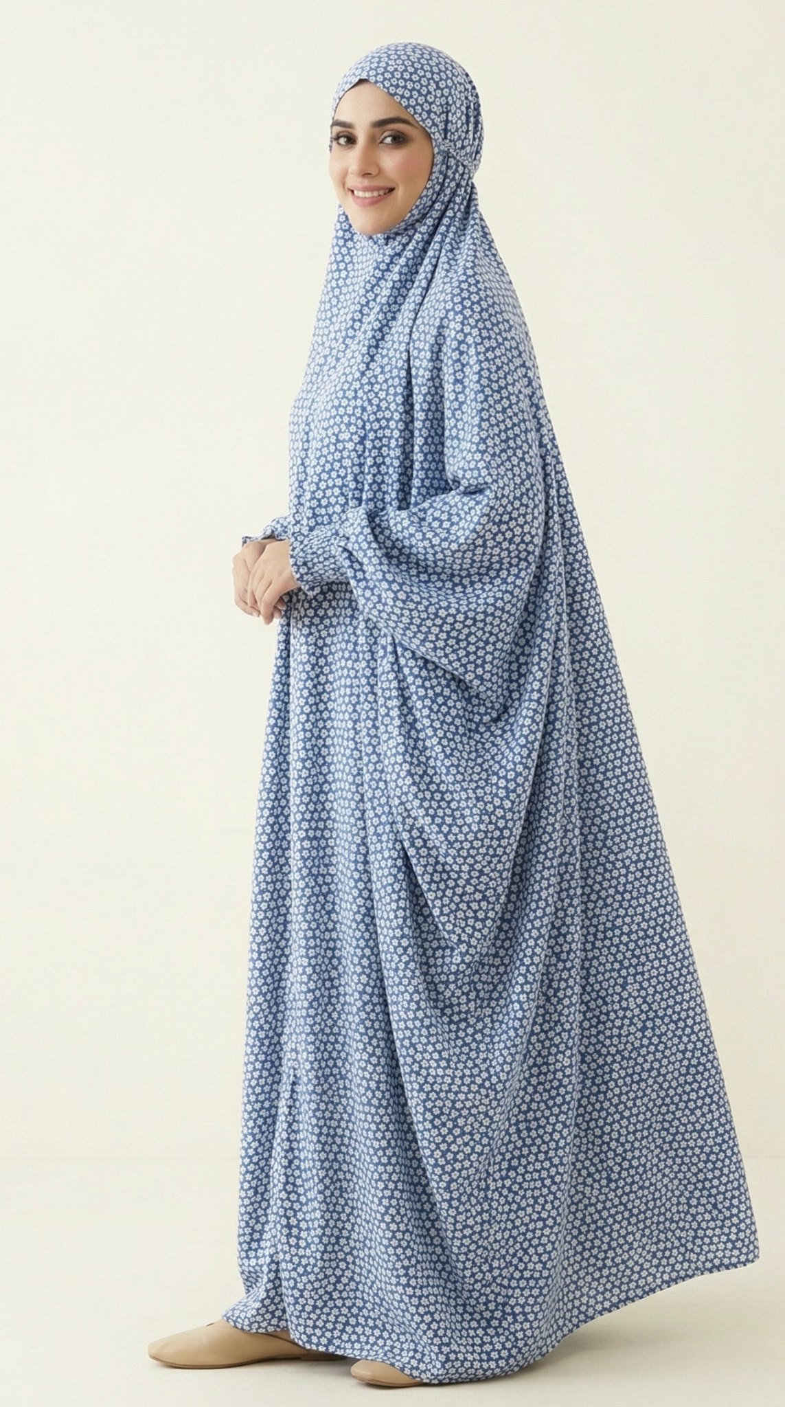 Premium Full Length Namaz Chadar With Sleeves (Imported Fabric)