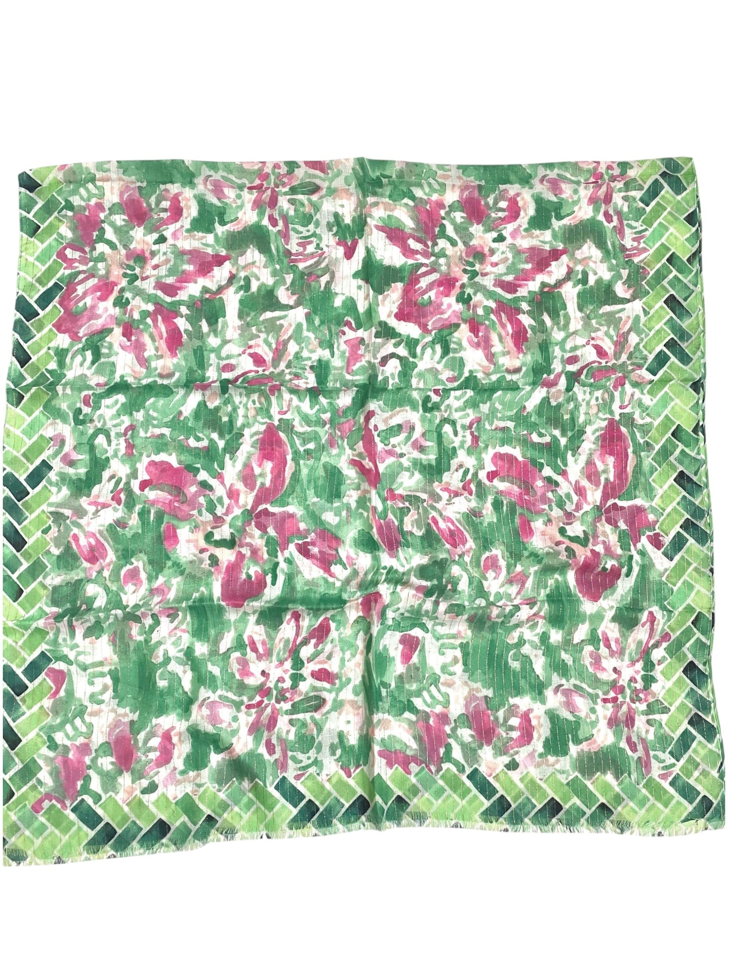 Serein Lawn Printed Hijabs - Forest
