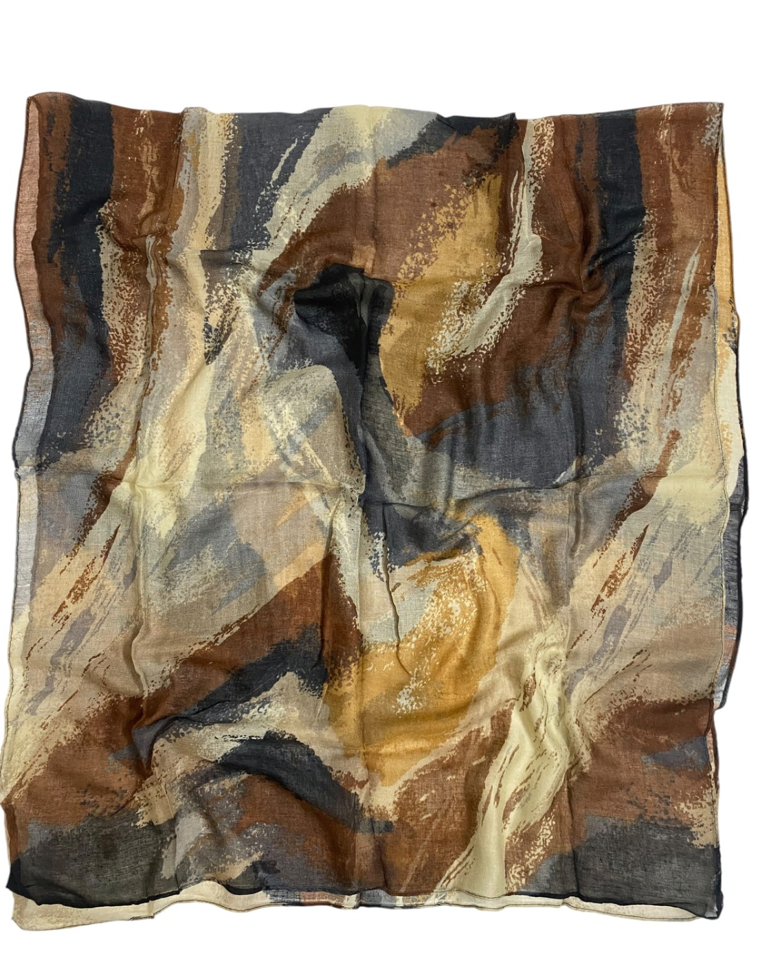 Muse Lawn Printed Hijabs - Earth Brown