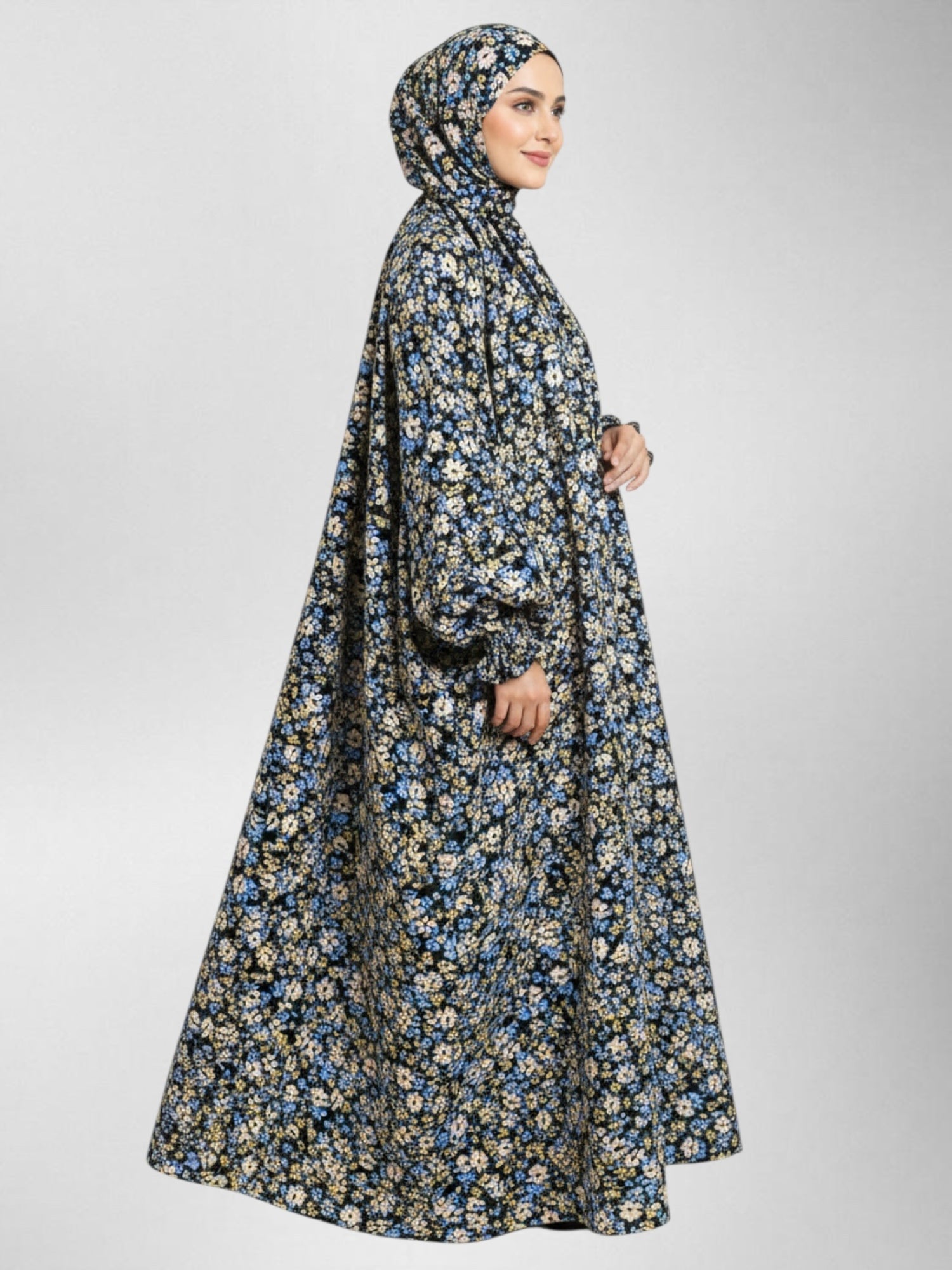 Premium Full Length Namaz Chadar With Sleeves (Imported Fabric)