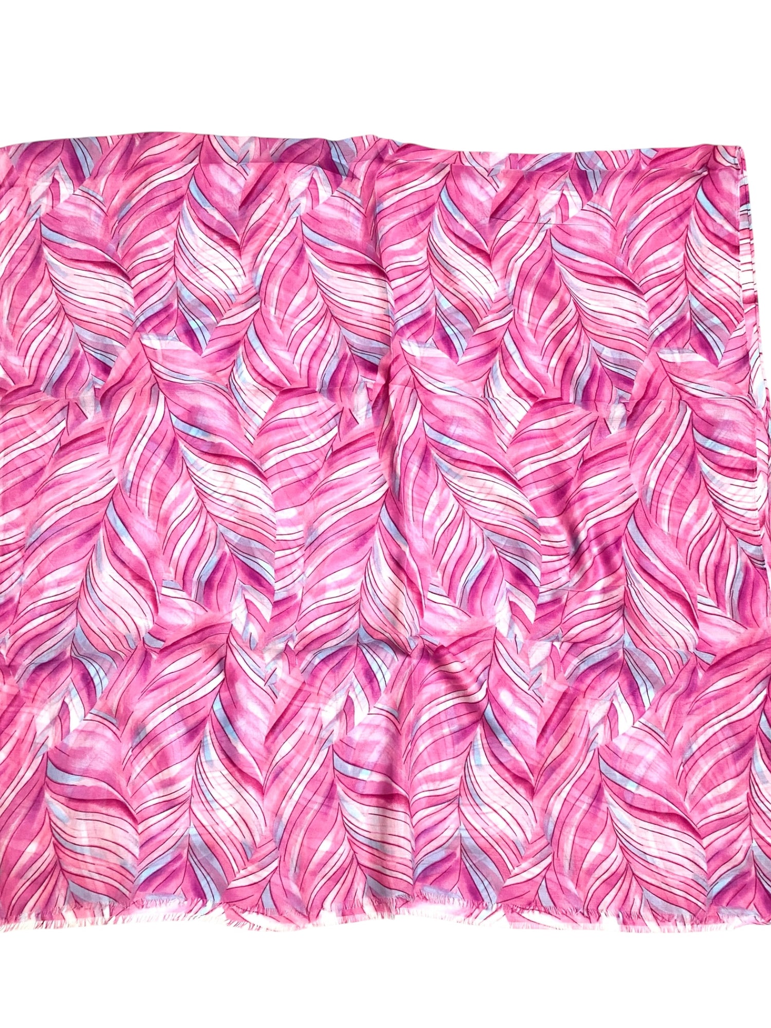 Elina Lawn Printed Hijabs - Fuchsia