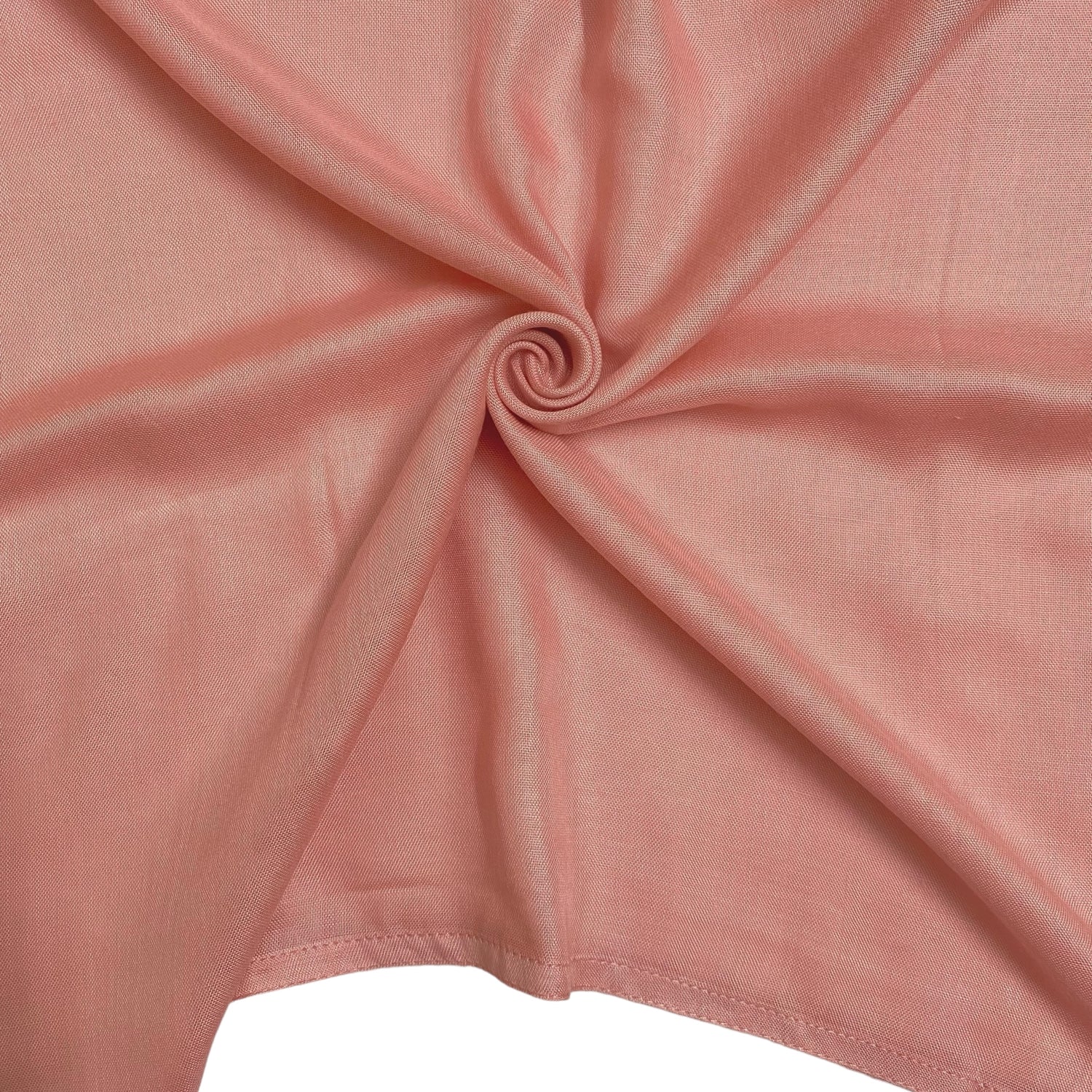 Double Stitched Border Hijab - Light Peach