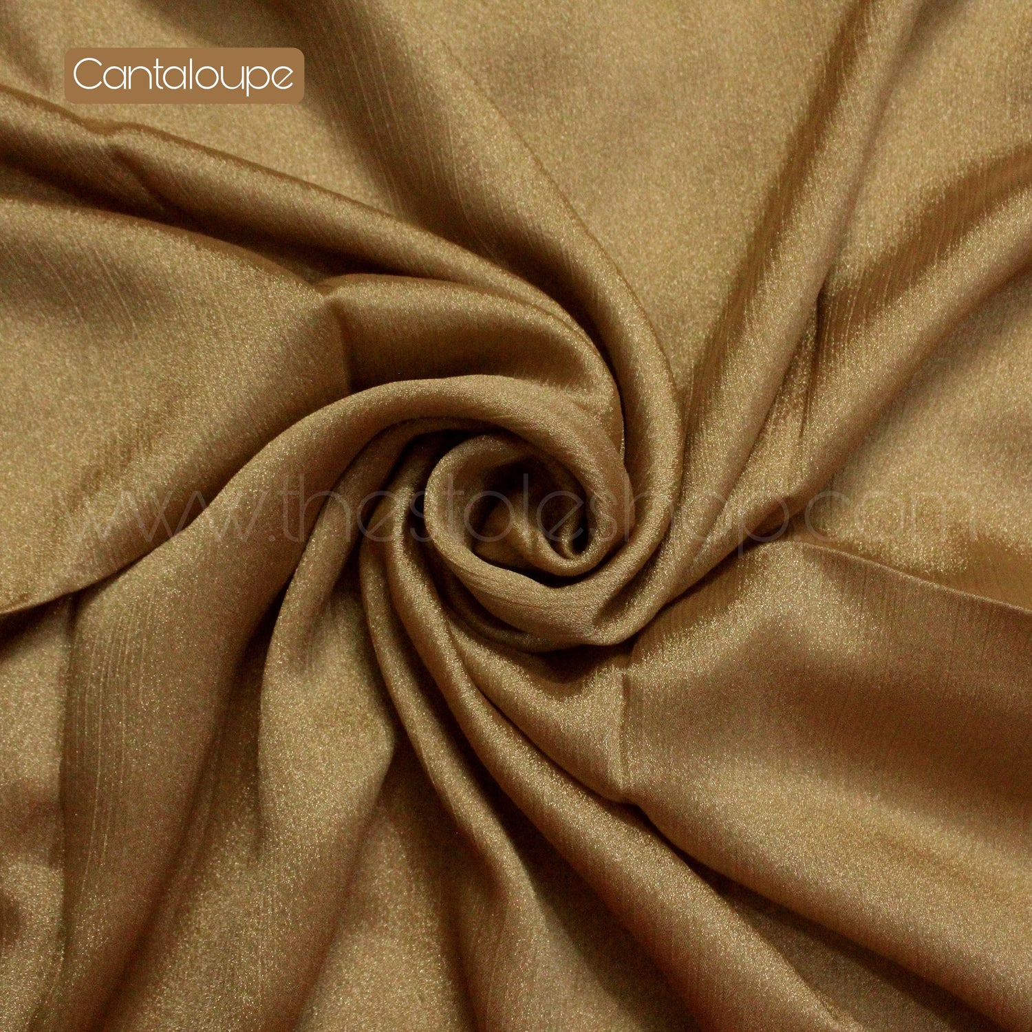 Metallics Gold Crinkle Silk Hijab – Cantaloupe