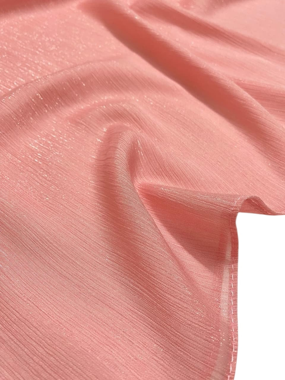 Gleamz Crinkle Silk Hijab - Candy Pink