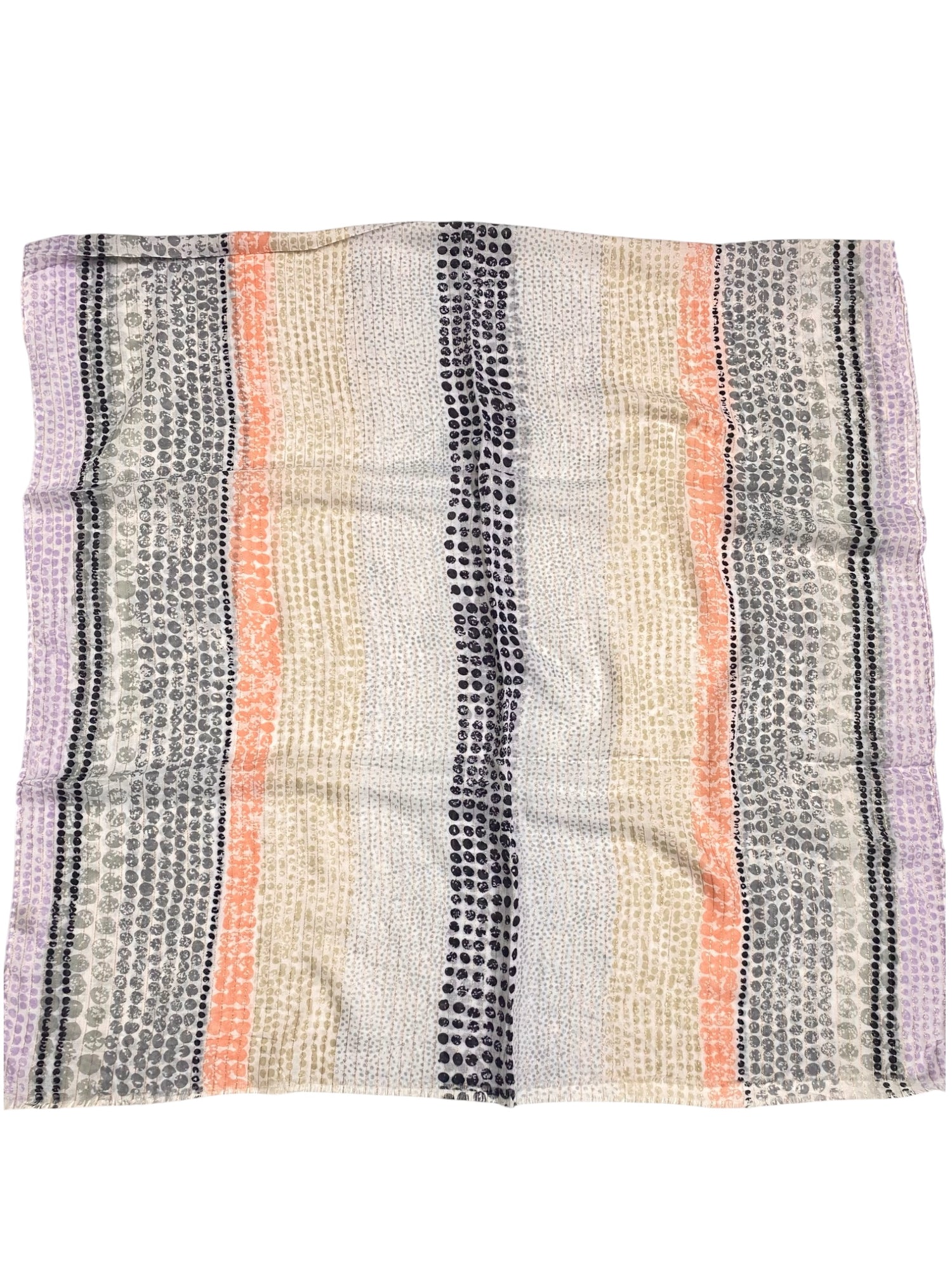 Dazzle Lawn Printed Hijabs - Peach