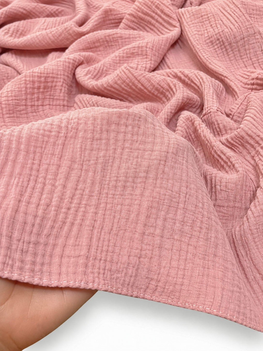 Ripple Pleated Hijab XL Size - Blush