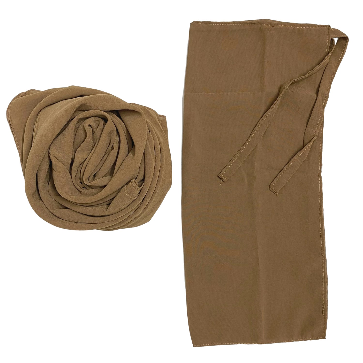 Matching Hijab & Niqab Sets - Camel