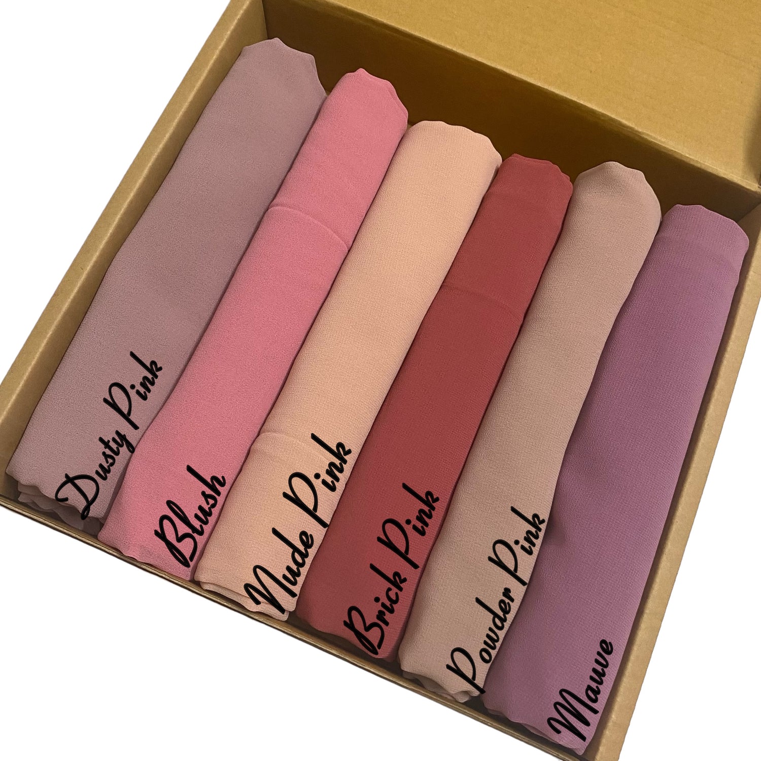 “Pink Pop” - Georgette Chiffon Hijab Bundle